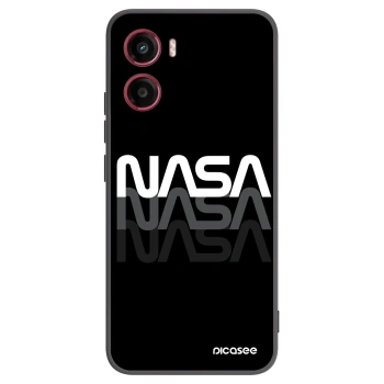 Picasee silikonski črni ovitek za Motorola Moto G05 - NASA Triple