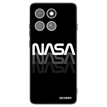 Picasee silikonski črni ovitek za Motorola Edge 60 Fusion - NASA Triple