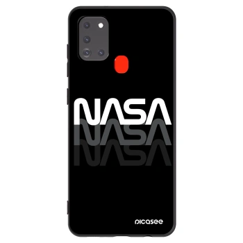 Picasee silikonski črni ovitek za Samsung Galaxy A21s - NASA Triple