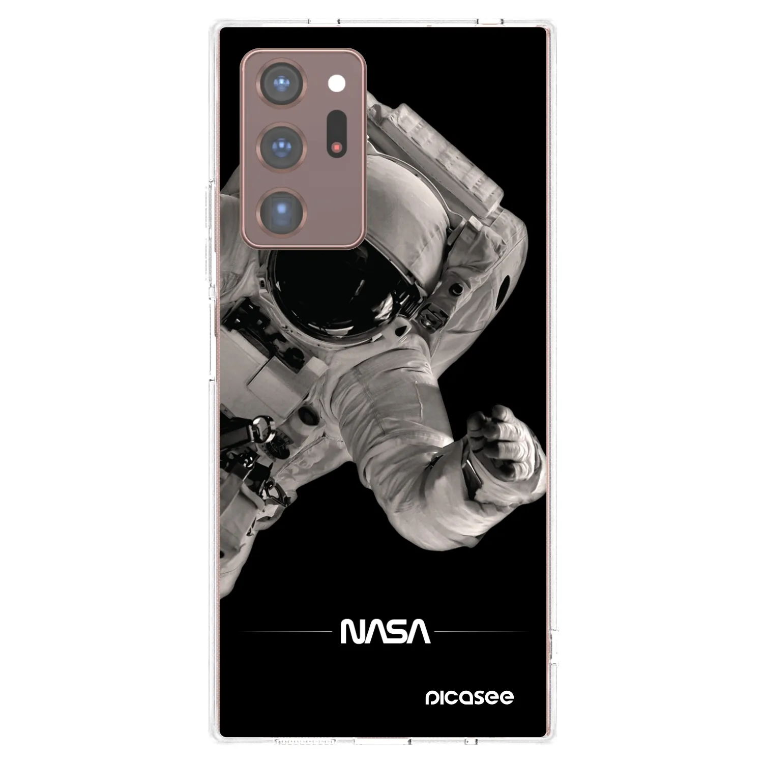 Picasee silikonski prozorni ovitek za Samsung Galaxy Note 20 Ultra - Astronaut Big