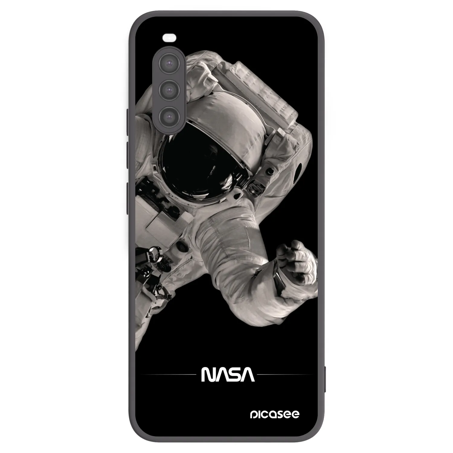 Picasee silikonski črni ovitek za Sony Xperia 10 II - Astronaut Big