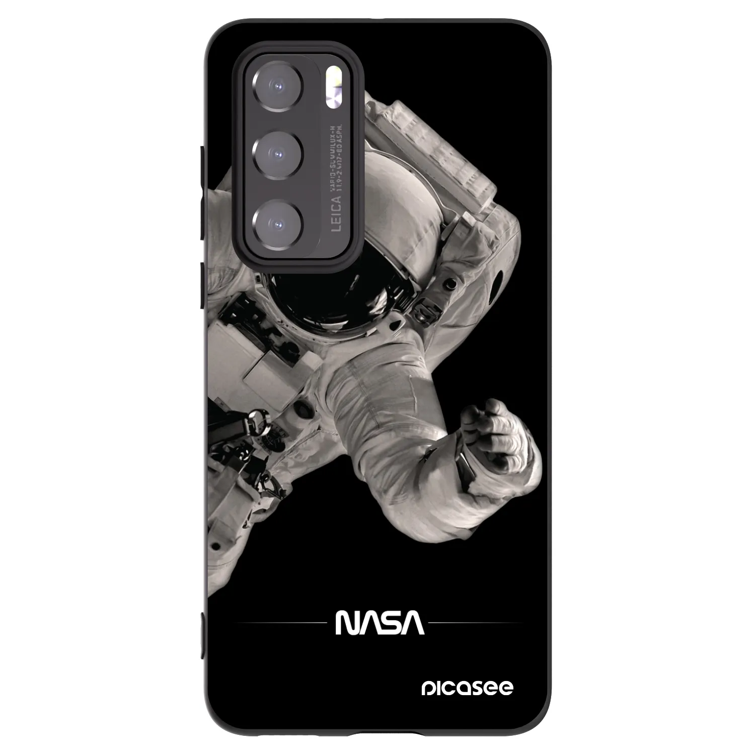 Picasee silikonski črni ovitek za Huawei P40 - Astronaut Big