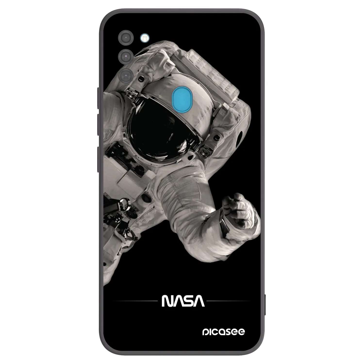 Picasee silikonski črni ovitek za Samsung Galaxy M11 - Astronaut Big