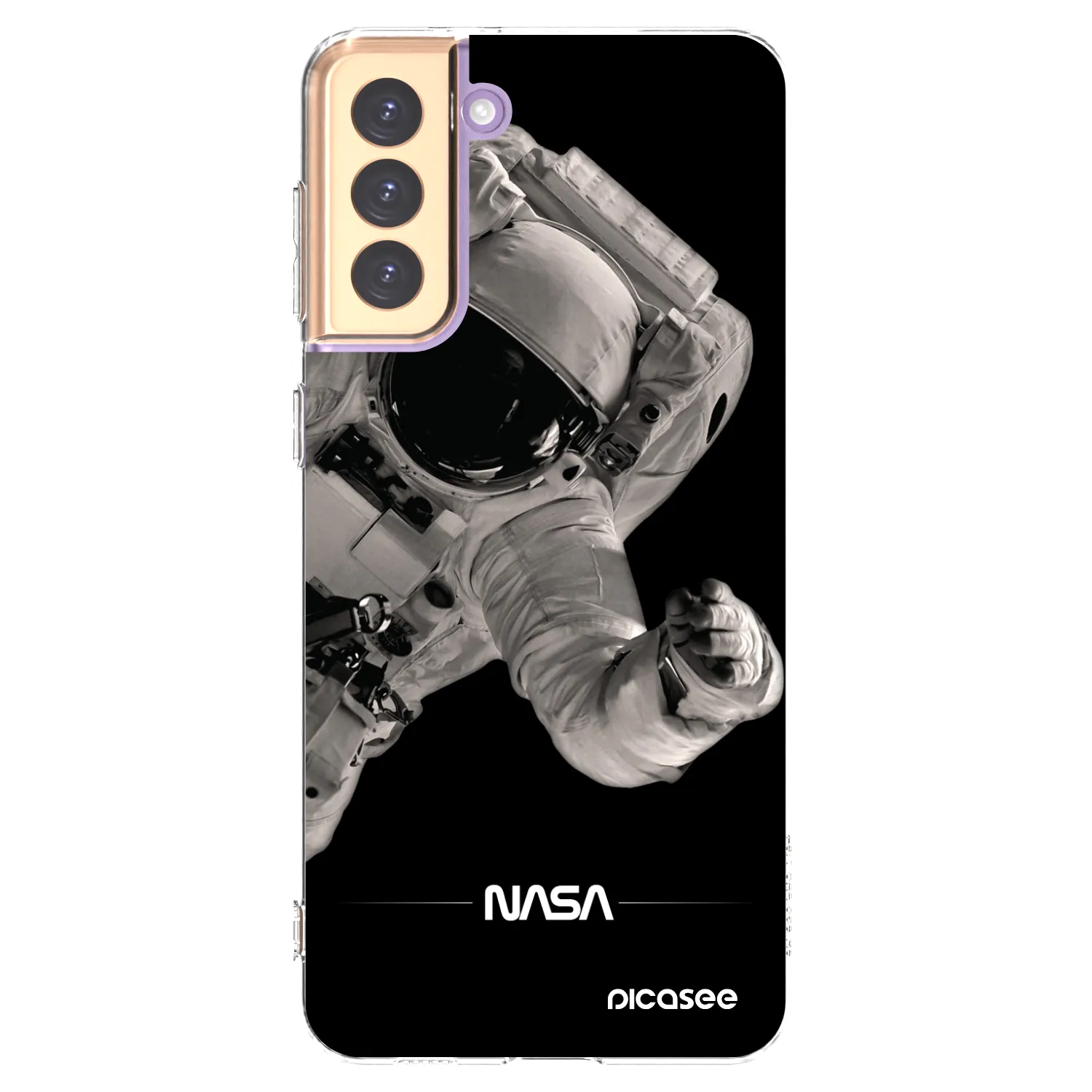 Picasee silikonski prozorni ovitek za Samsung Galaxy S21+ 5G G996F - Astronaut Big