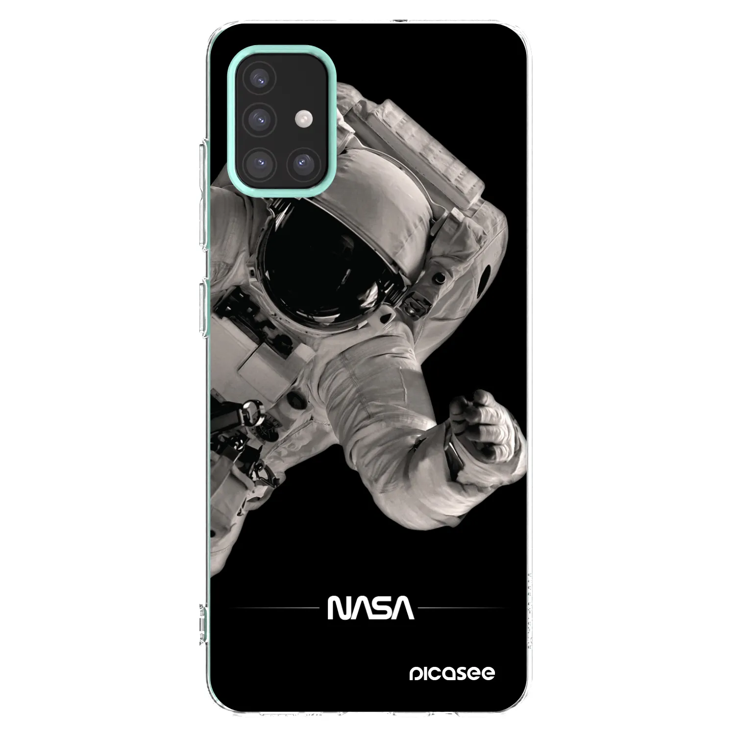 Picasee silikonski prozorni ovitek za Samsung Galaxy M31s - Astronaut Big