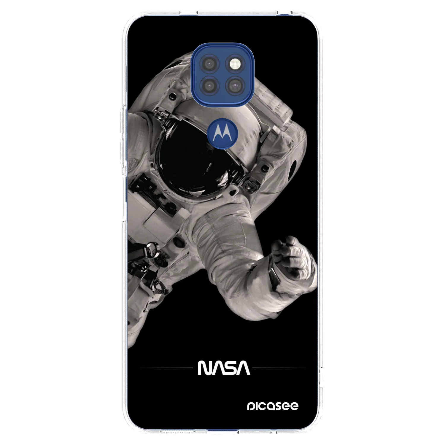 Picasee silikonski prozorni ovitek za Motorola Moto G9 Play - Astronaut Big