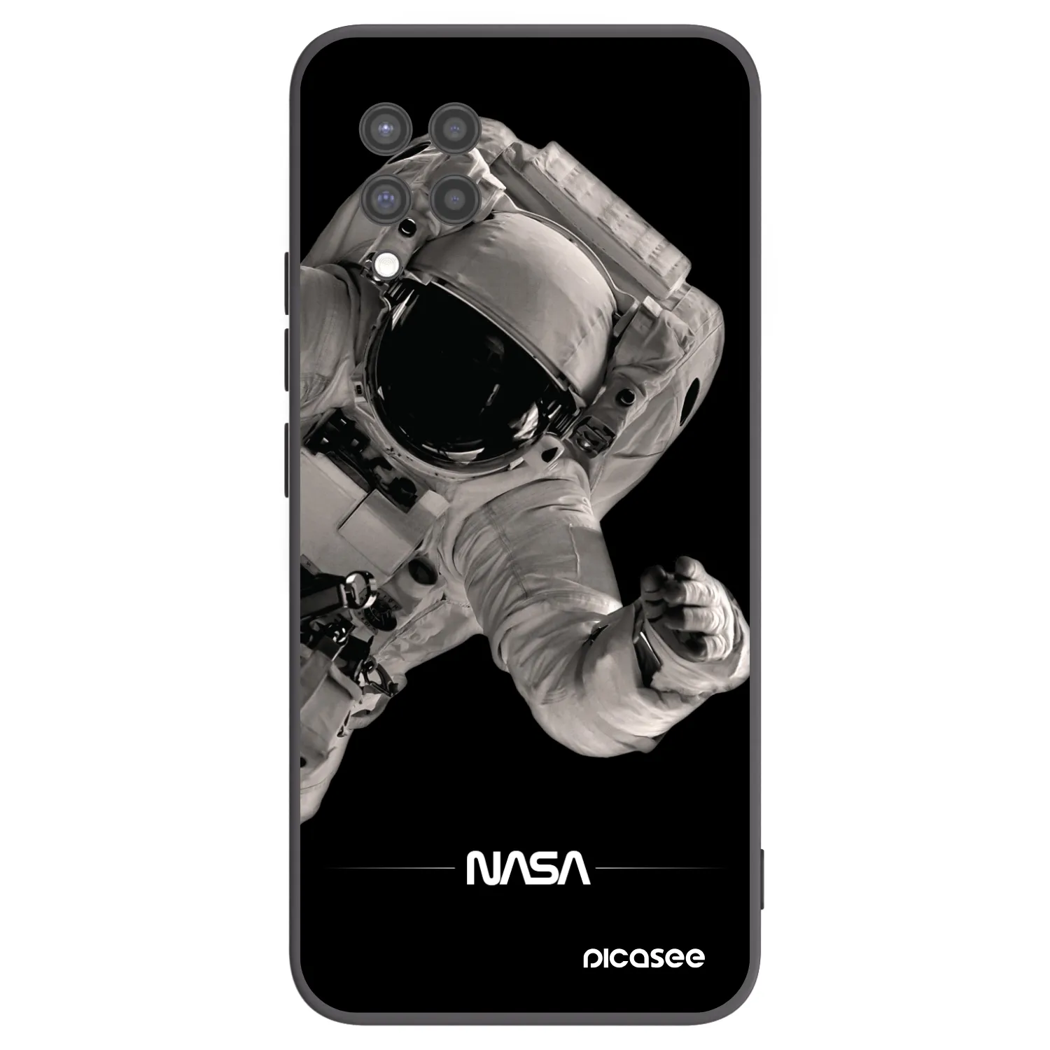 Picasee silikonski črni ovitek za Samsung Galaxy A42 A426B - Astronaut Big