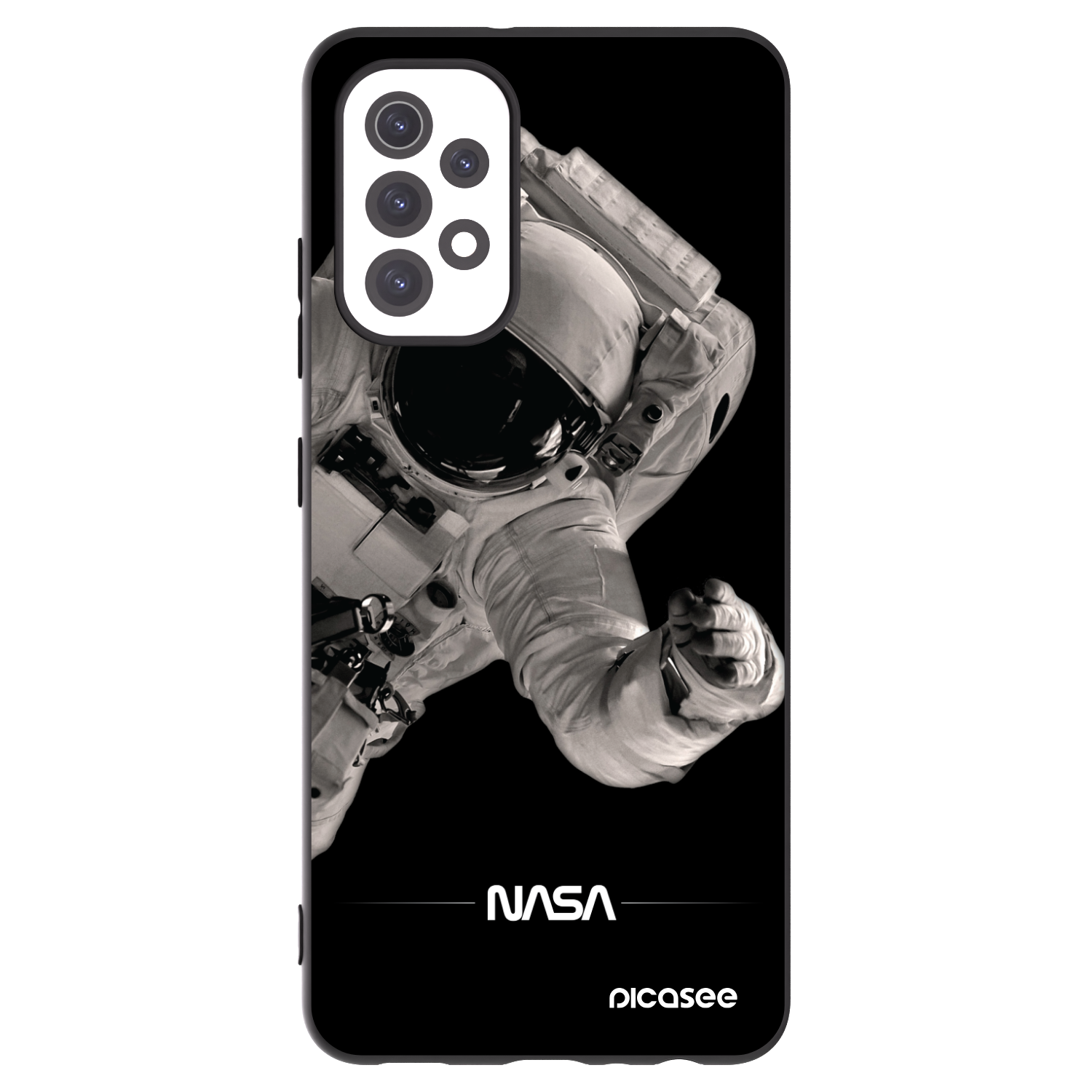 Picasee silikonski črni ovitek za Samsung Galaxy A32 5G A326B - Astronaut Big