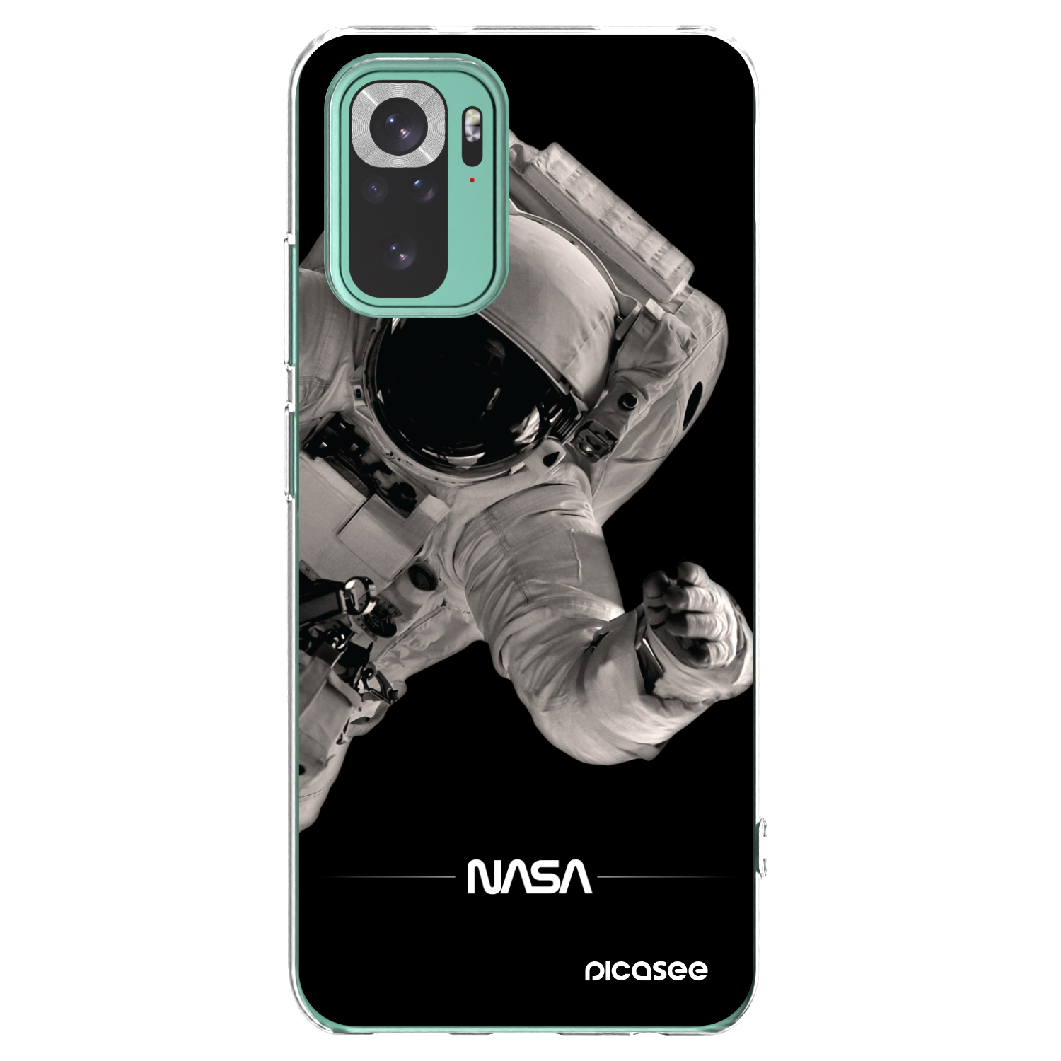 Picasee silikonski prozorni ovitek za Xiaomi Redmi Note 10 Pro - Astronaut Big