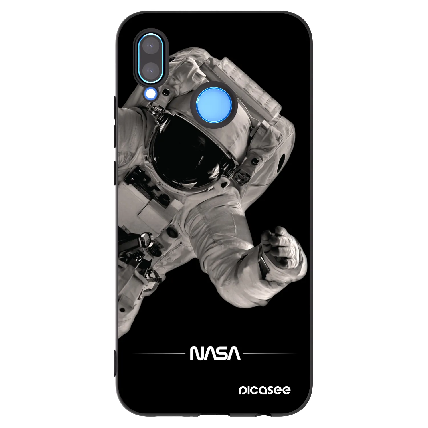 Picasee silikonski črni ovitek za Huawei P20 Lite - Astronaut Big