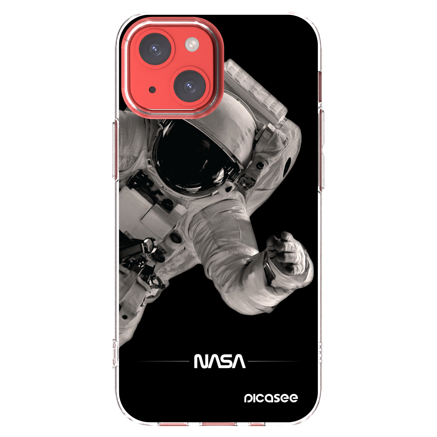 Picasee silikonski prozorni ovitek za Apple iPhone 13 mini - Astronaut Big
