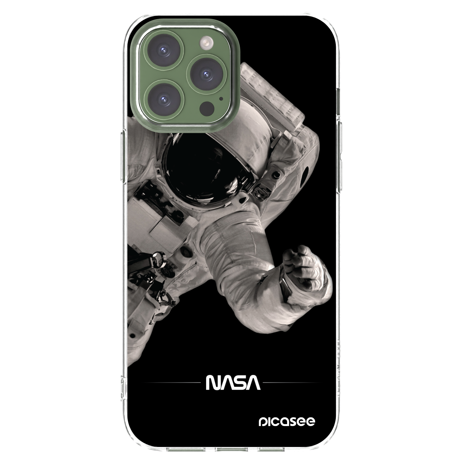 Picasee silikonski prozorni ovitek za Apple iPhone 13 Pro Max - Astronaut Big
