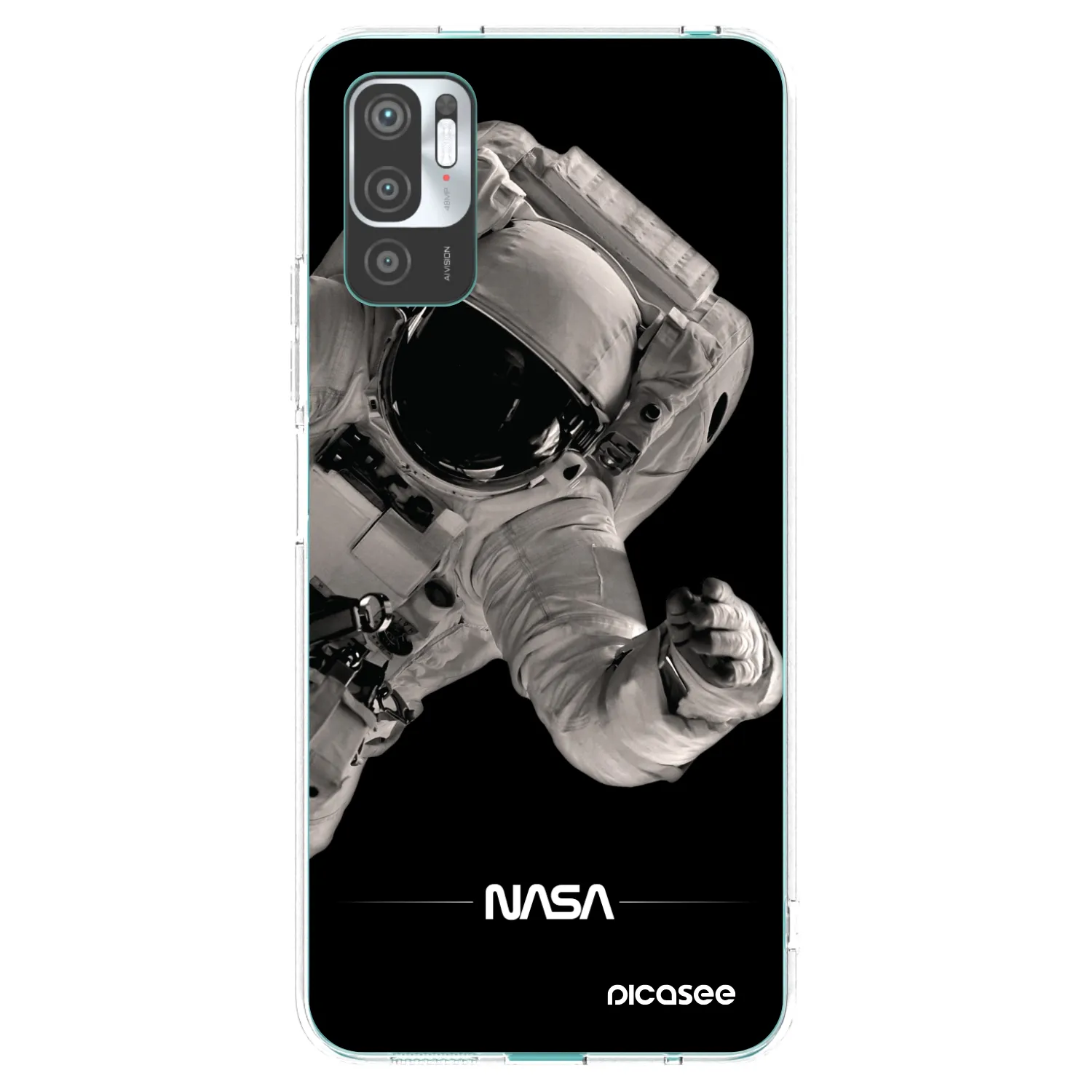 Picasee silikonski prozorni ovitek za Xiaomi Redmi Note 10 5G - Astronaut Big