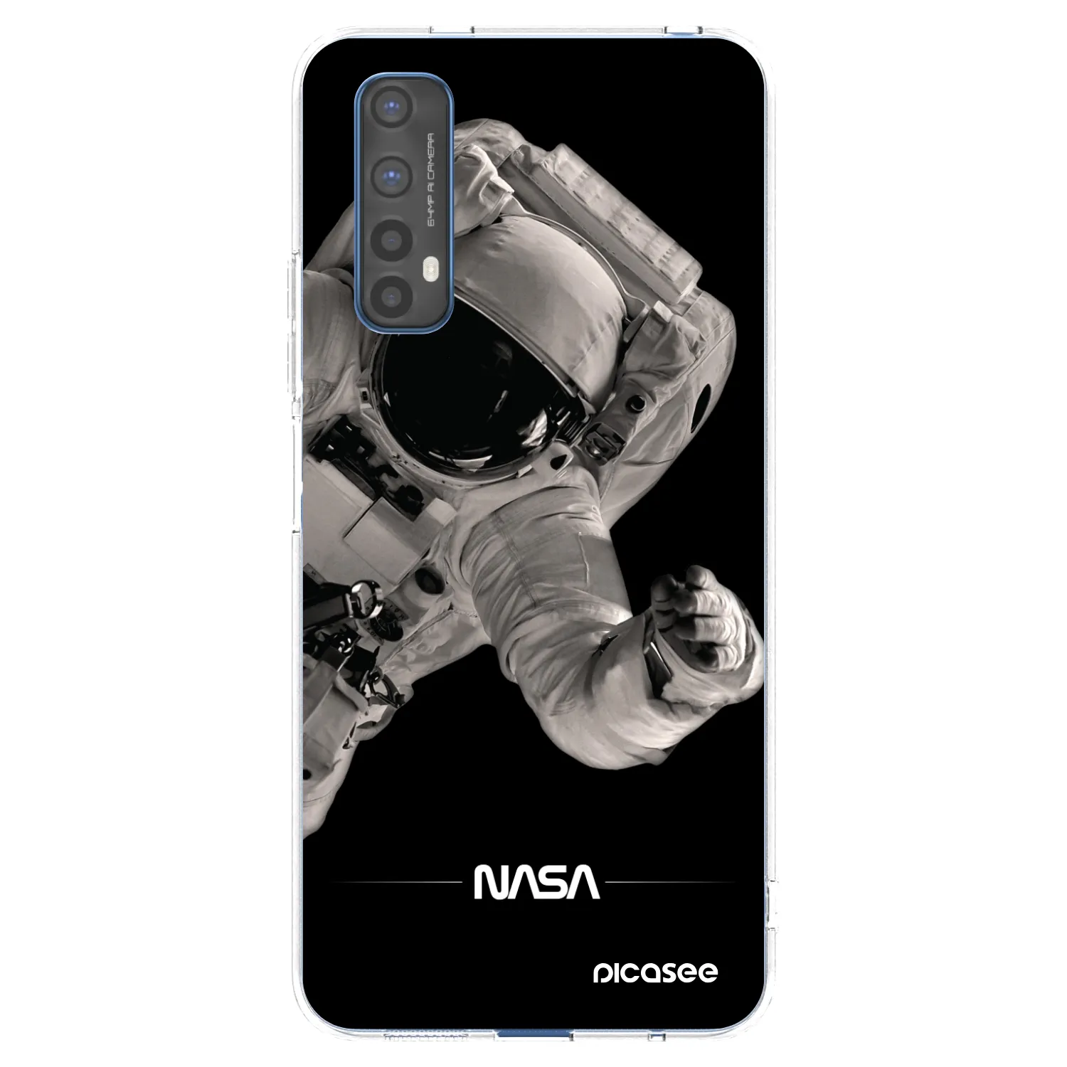 Picasee silikonski prozorni ovitek za Realme 7 - Astronaut Big