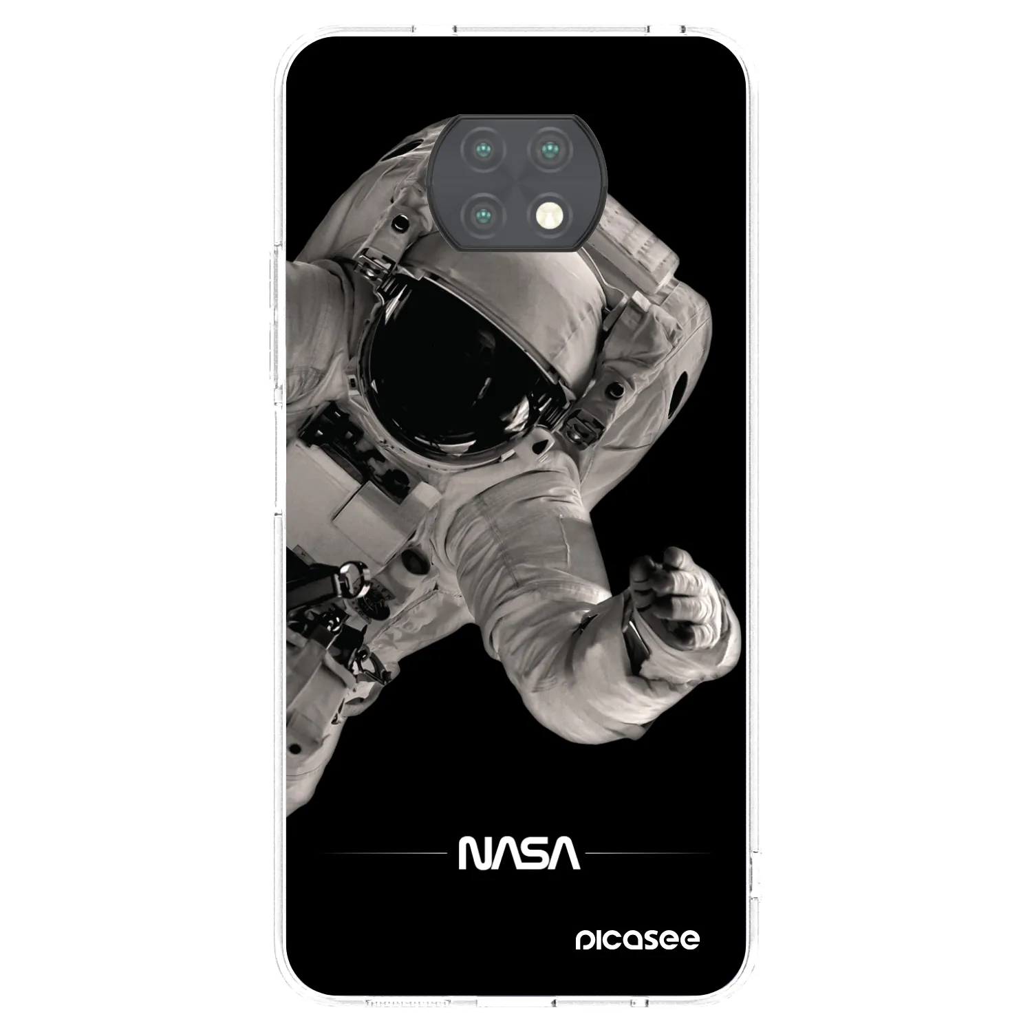 Picasee silikonski prozorni ovitek za Xiaomi Redmi Note 9T - Astronaut Big
