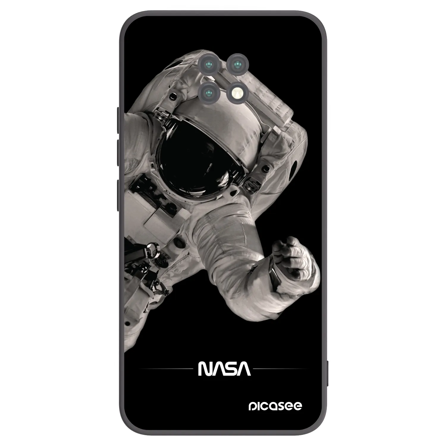 Picasee silikonski črni ovitek za Xiaomi Redmi Note 9T - Astronaut Big