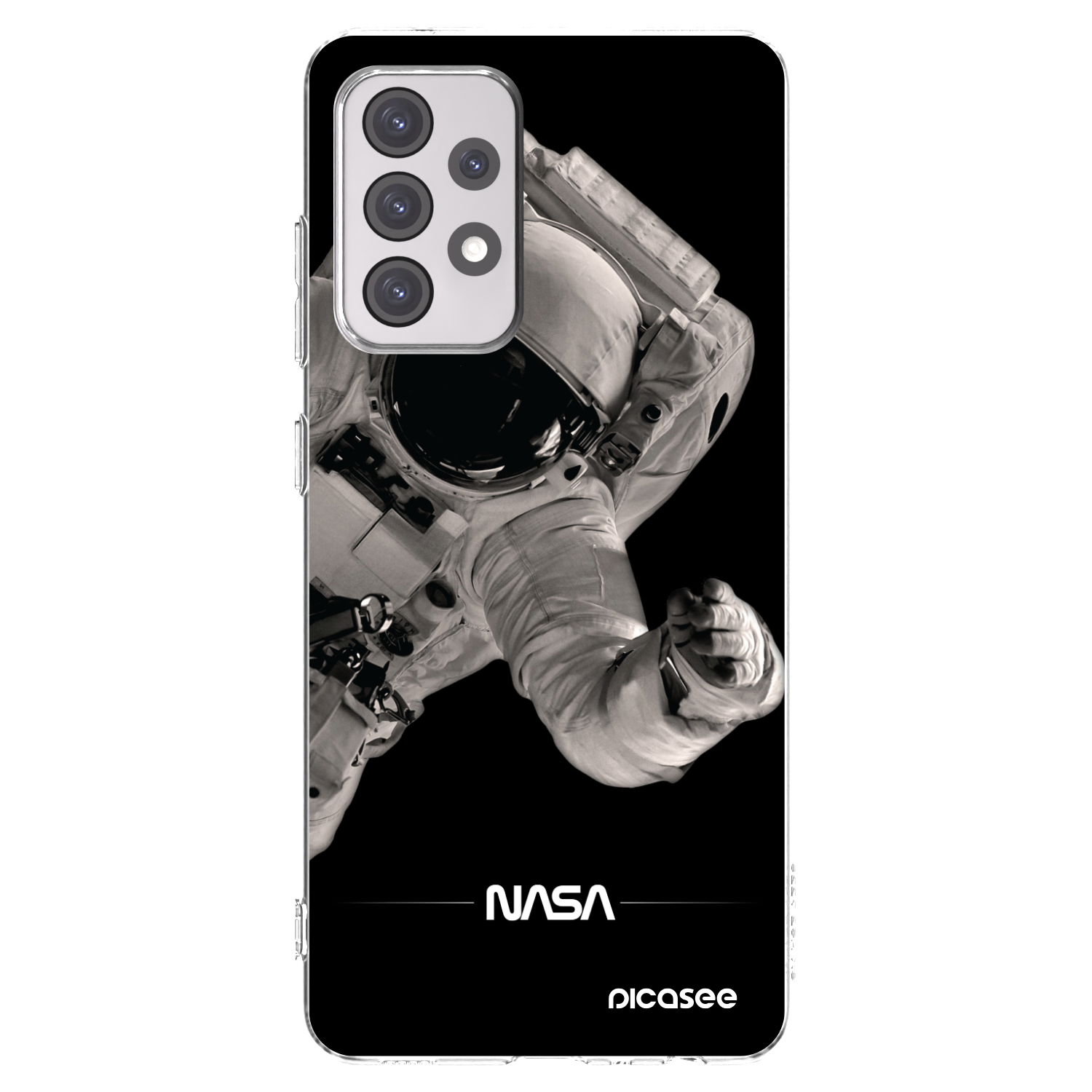 Picasee silikonski prozorni ovitek za Samsung Galaxy A52s 5G A528B - Astronaut Big