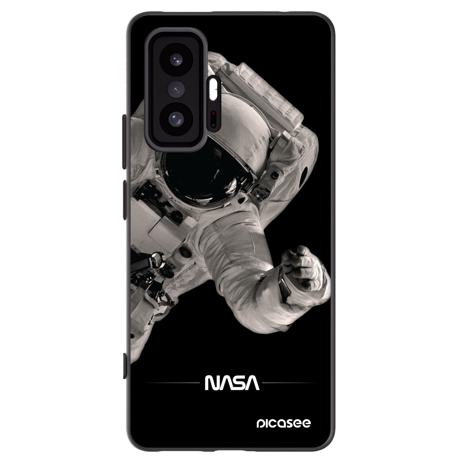 Picasee silikonski črni ovitek za Xiaomi 11T Pro - Astronaut Big