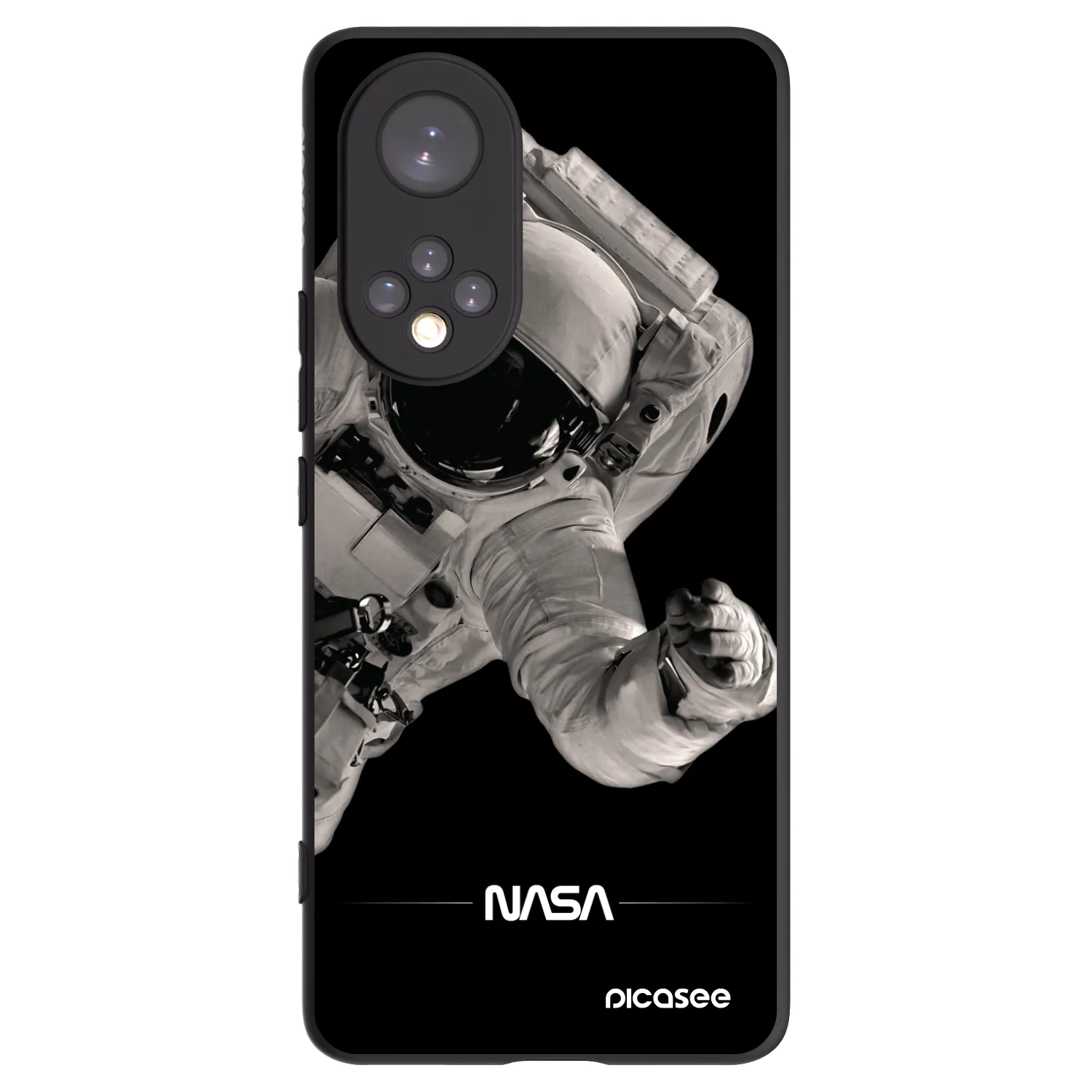 Picasee silikonski črni ovitek za Huawei Nova 9 - Astronaut Big