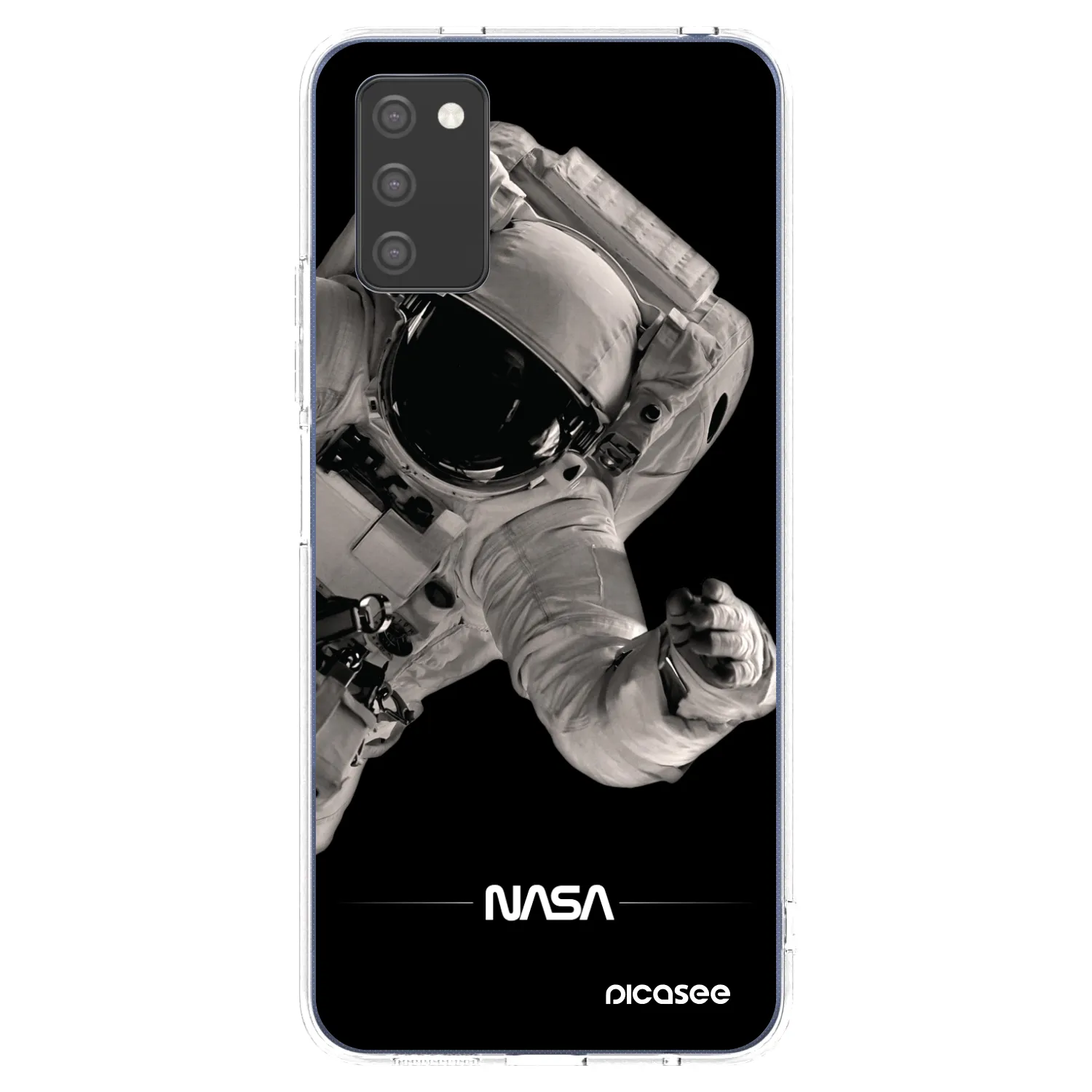 Picasee silikonski prozorni ovitek za Samsung Galaxy A03s A037G - Astronaut Big
