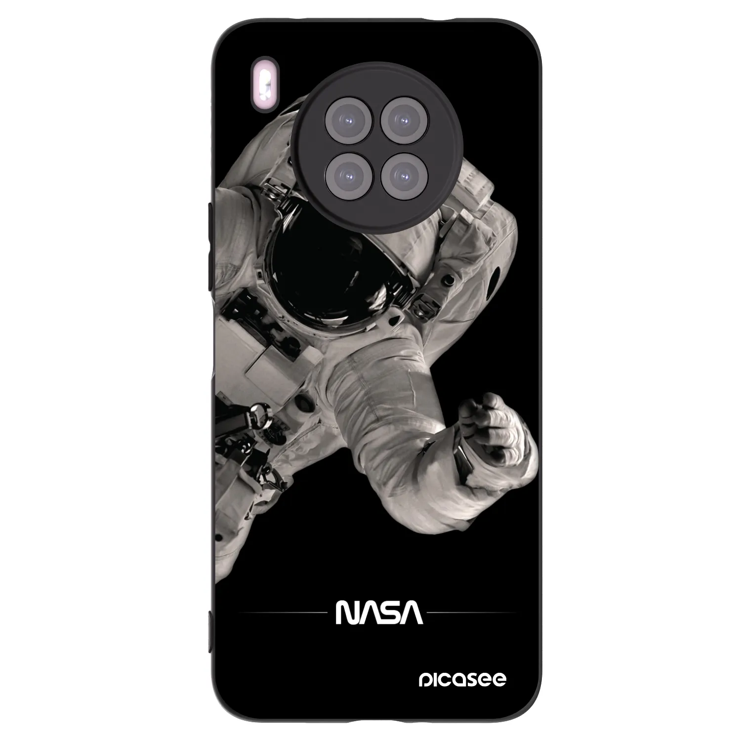 Picasee silikonski črni ovitek za Huawei Nova 8i - Astronaut Big