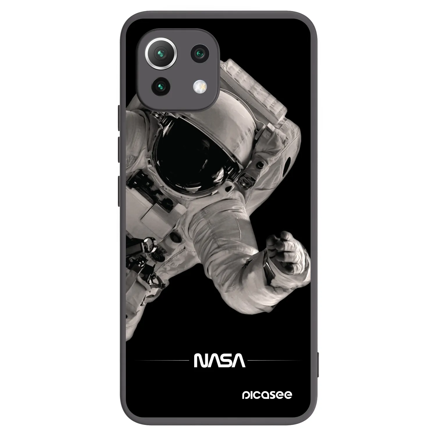 Picasee silikonski črni ovitek za Xiaomi 11 Lite 5G NE - Astronaut Big