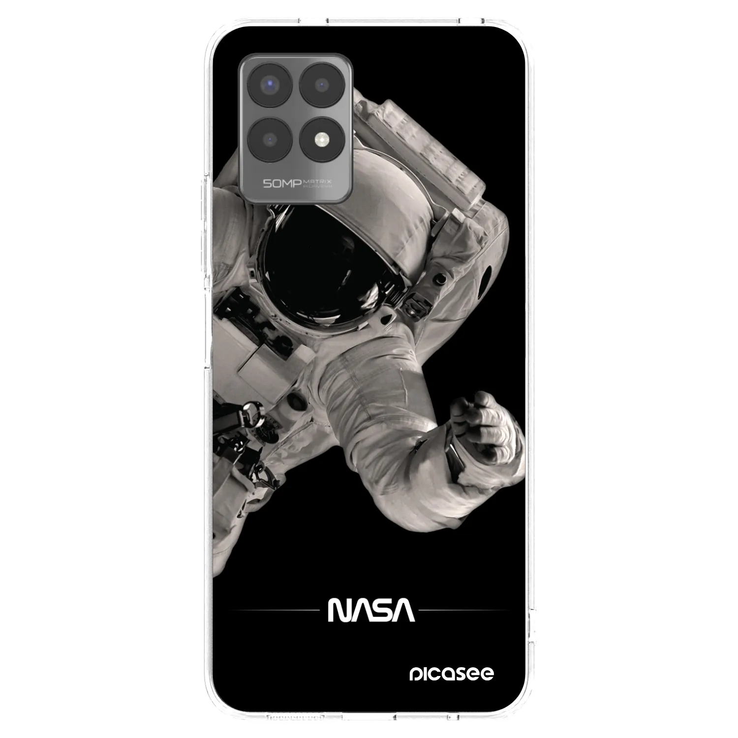 Picasee silikonski prozorni ovitek za Realme 8i - Astronaut Big