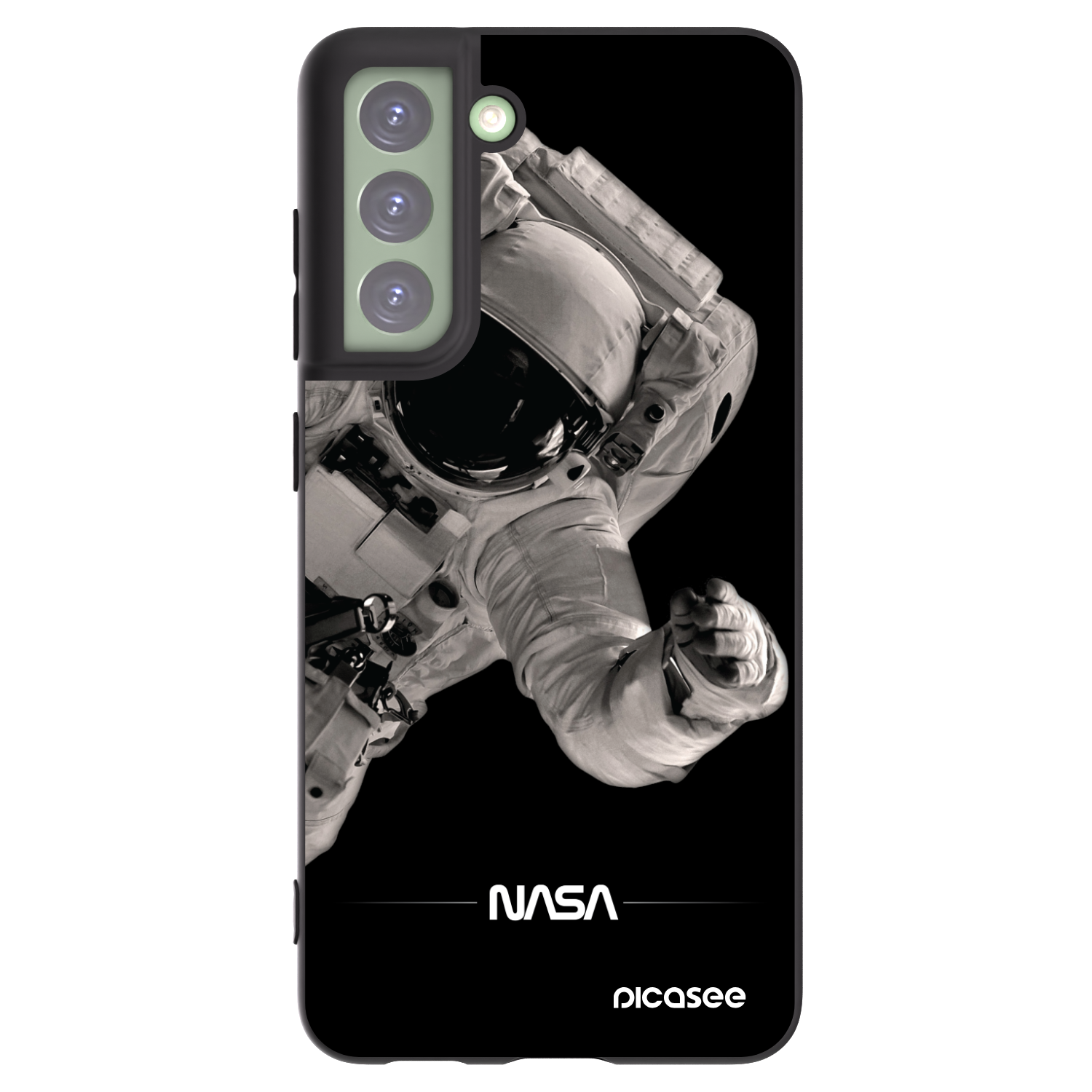Picasee silikonski črni ovitek za Samsung Galaxy S21 FE 5G - Astronaut Big