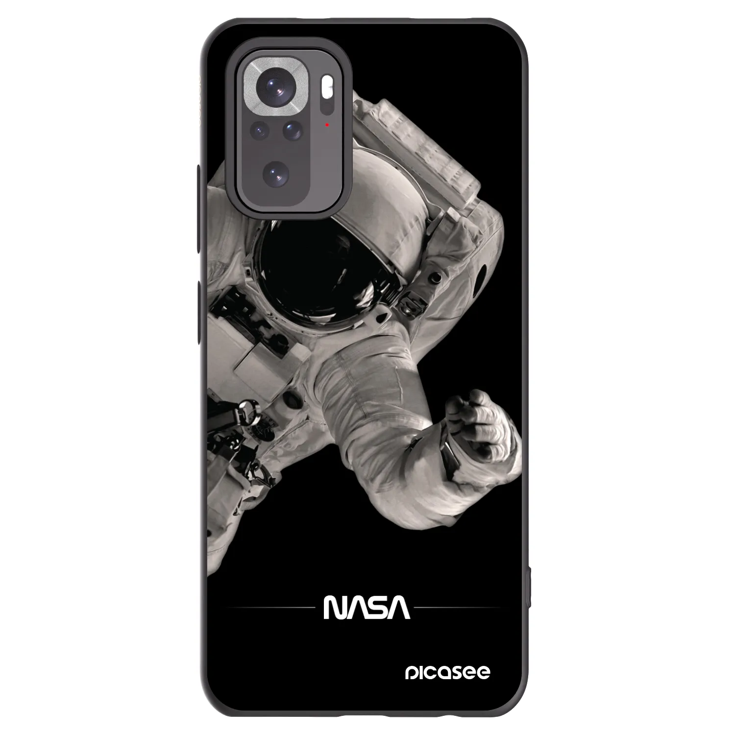Picasee silikonski črni ovitek za Xiaomi Redmi Note 11S 4G - Astronaut Big