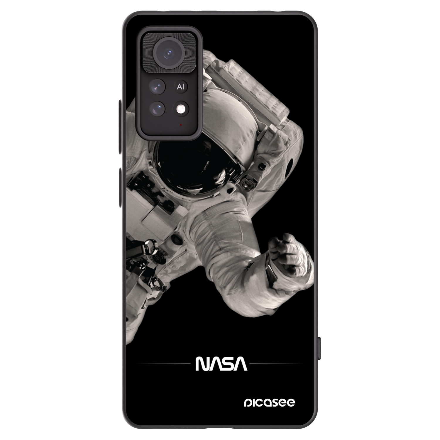Picasee silikonski črni ovitek za Xiaomi Redmi Note 11 Pro - Astronaut Big