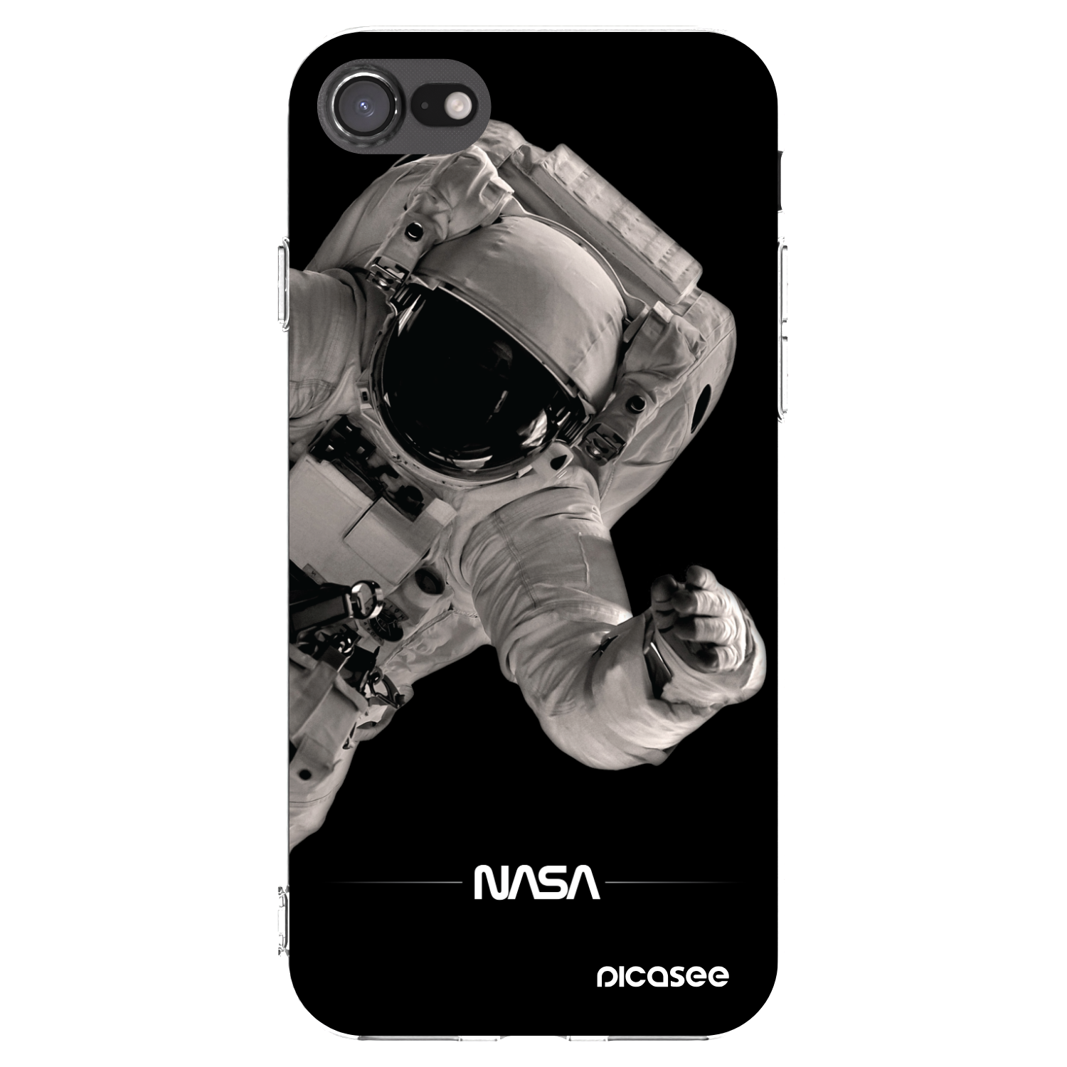 Picasee silikonski prozorni ovitek za Apple iPhone SE 2022 - Astronaut Big