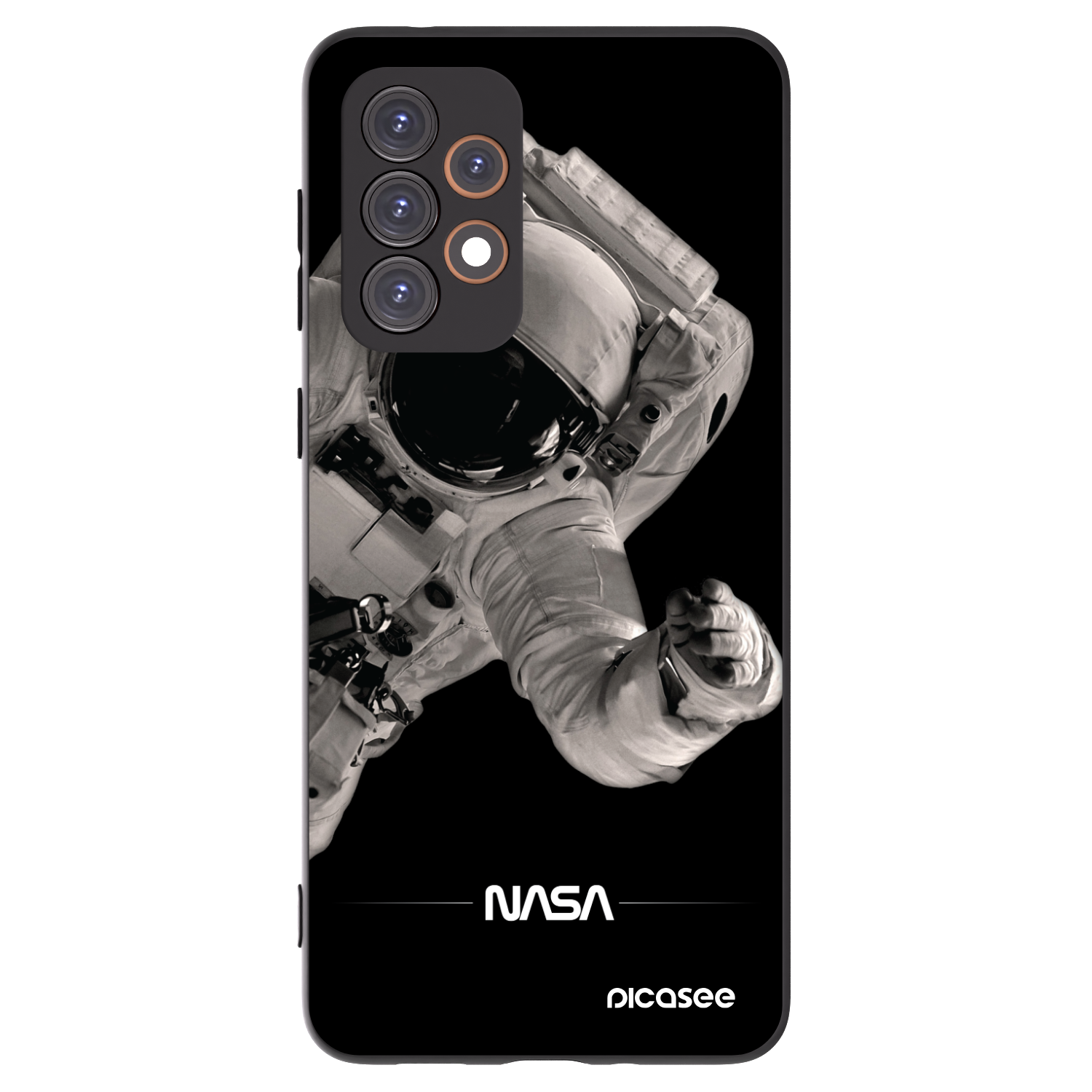 Picasee silikonski črni ovitek za Samsung Galaxy A33 5G A336 - Astronaut Big