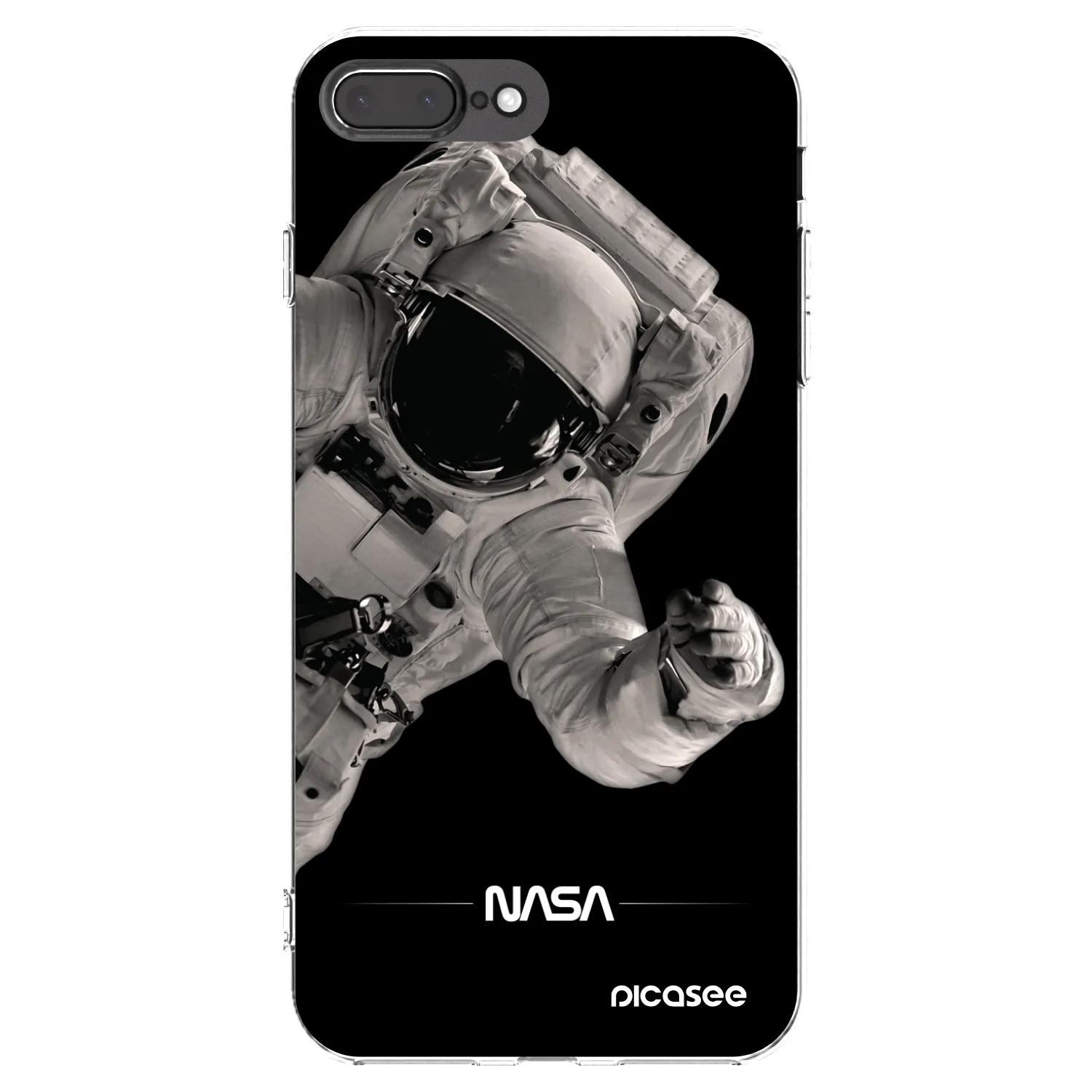 Picasee silikonski prozorni ovitek za Apple iPhone 8 Plus - Astronaut Big