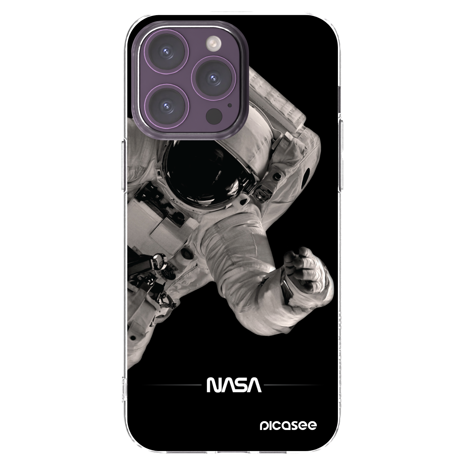 Picasee silikonski prozorni ovitek za Apple iPhone 14 Pro Max - Astronaut Big