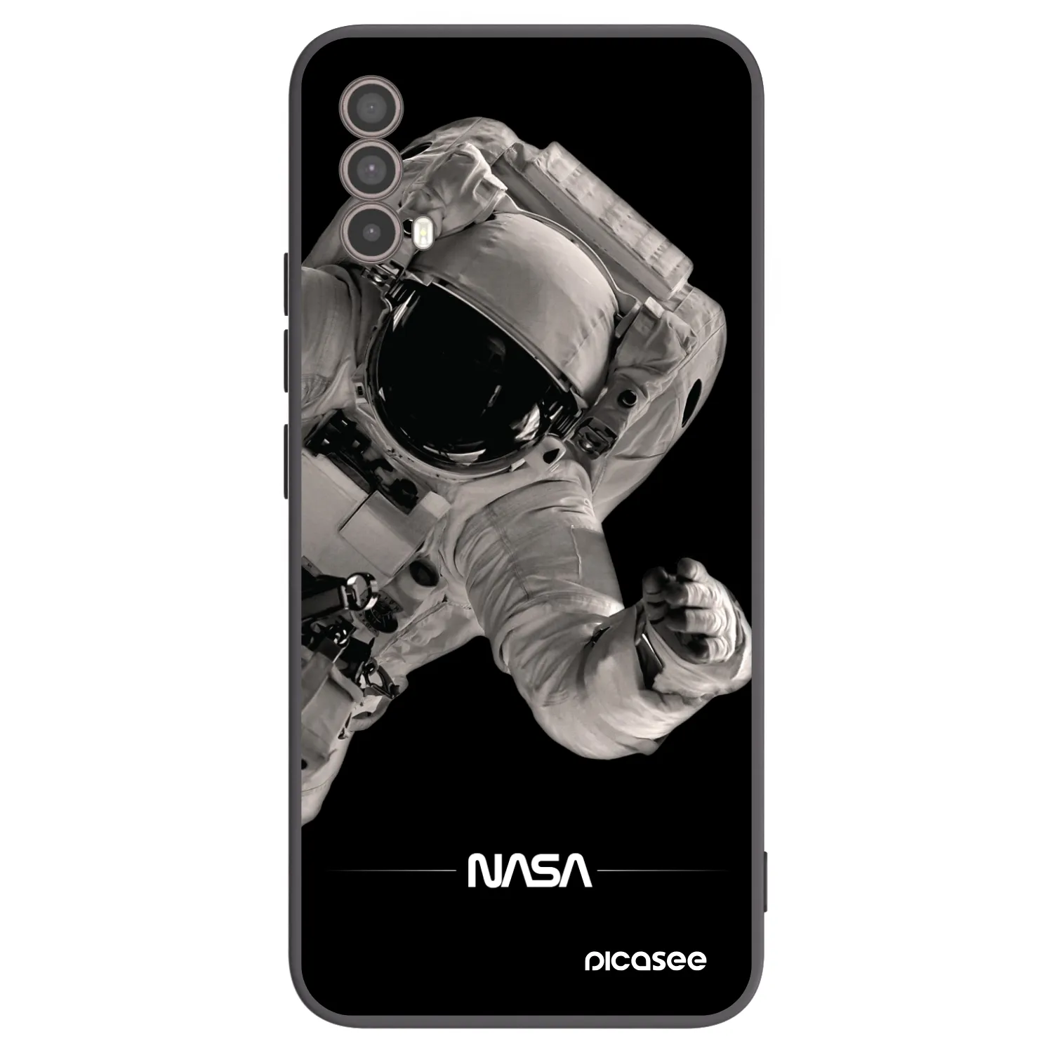 Picasee silikonski črni ovitek za Motorola Moto E40 - Astronaut Big
