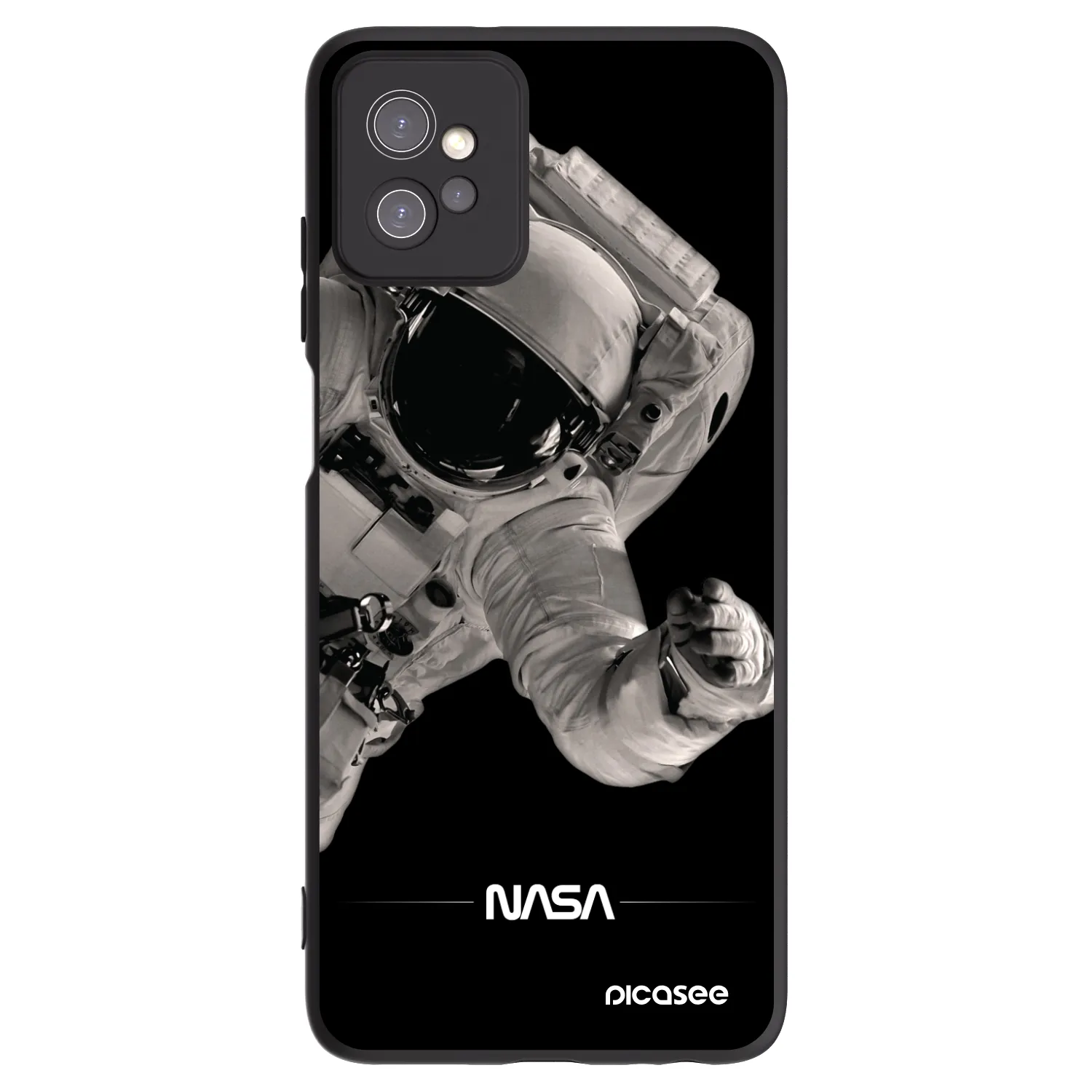 Picasee silikonski črni ovitek za Motorola Moto G32 - Astronaut Big