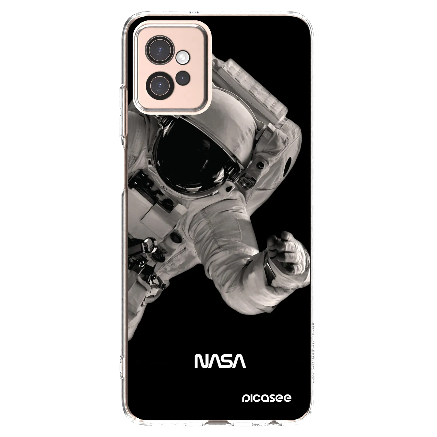 Picasee silikonski prozorni ovitek za Motorola Moto G32 - Astronaut Big