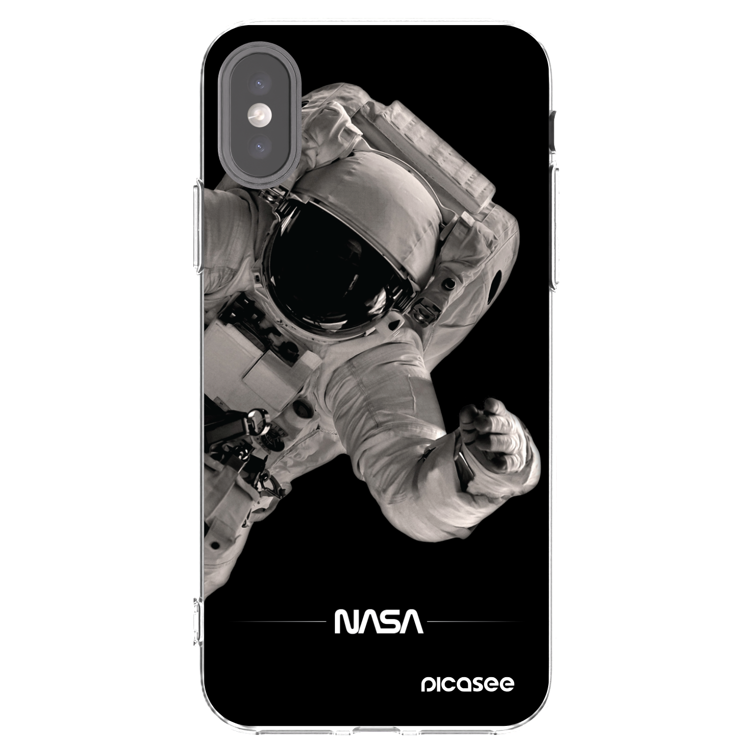 Picasee silikonski prozorni ovitek za Apple iPhone X/XS - Astronaut Big