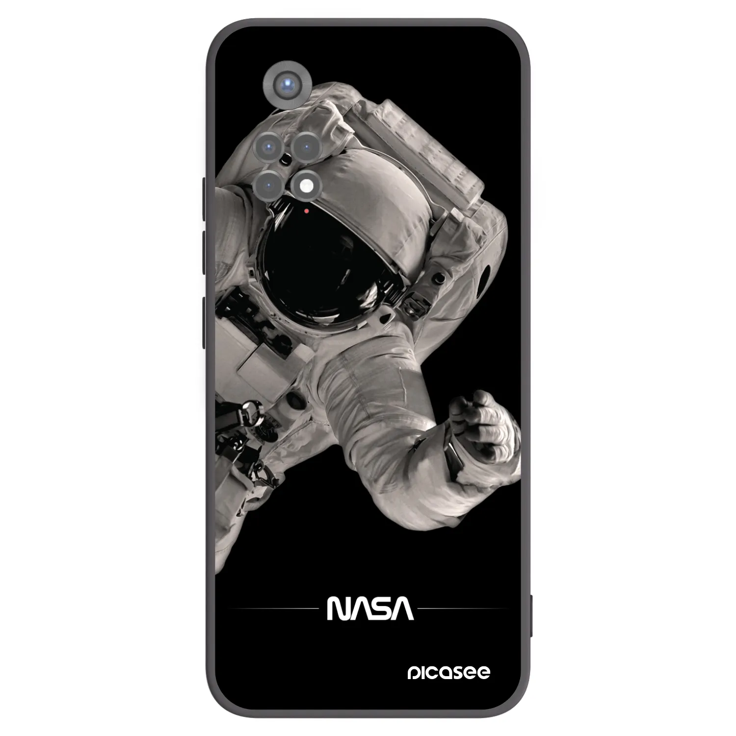 Picasee silikonski črni ovitek za Xiaomi Redmi Note 11S 5G - Astronaut Big
