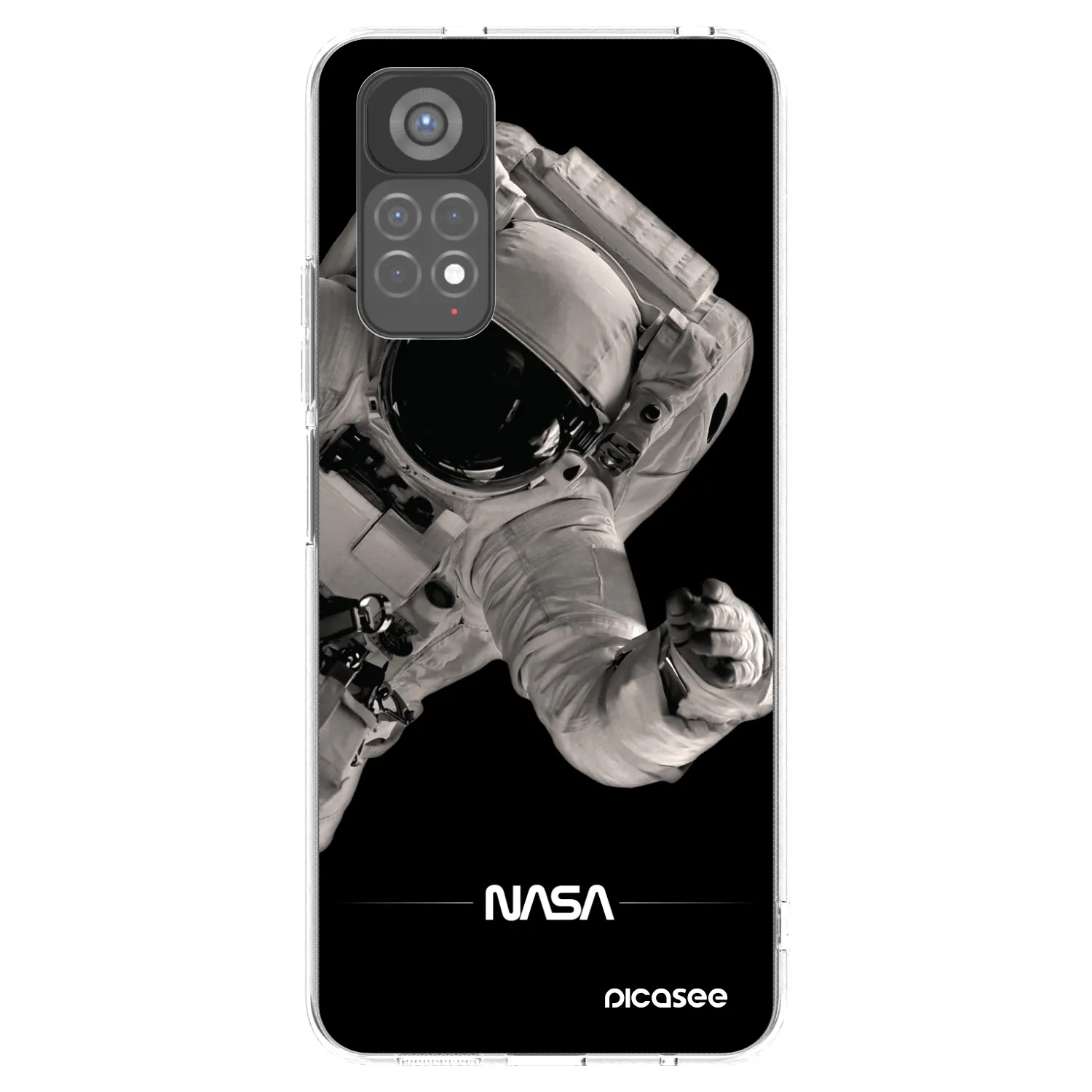 Picasee silikonski prozorni ovitek za Xiaomi Redmi Note 11S 5G - Astronaut Big