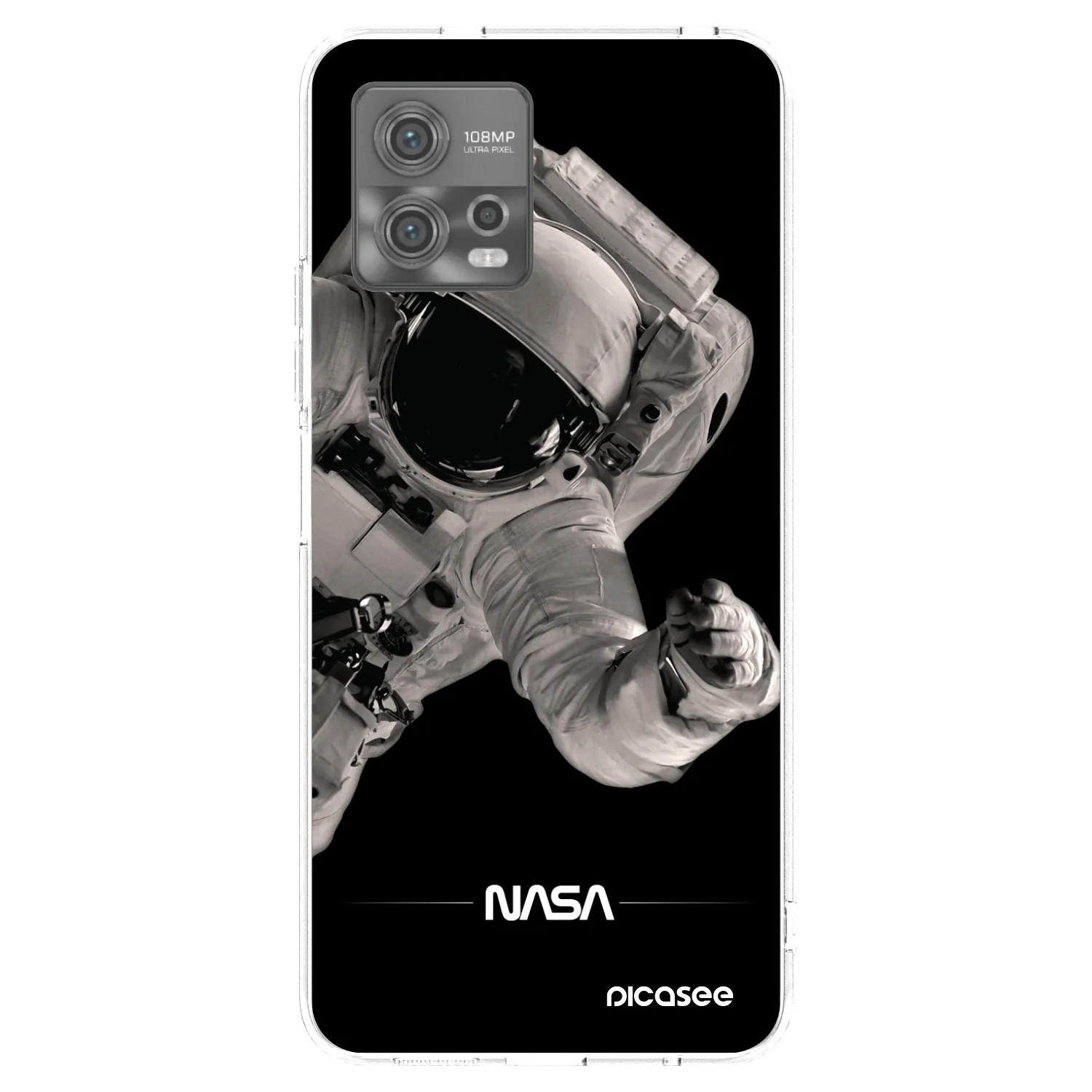 Picasee silikonski prozorni ovitek za Motorola Moto G72 - Astronaut Big