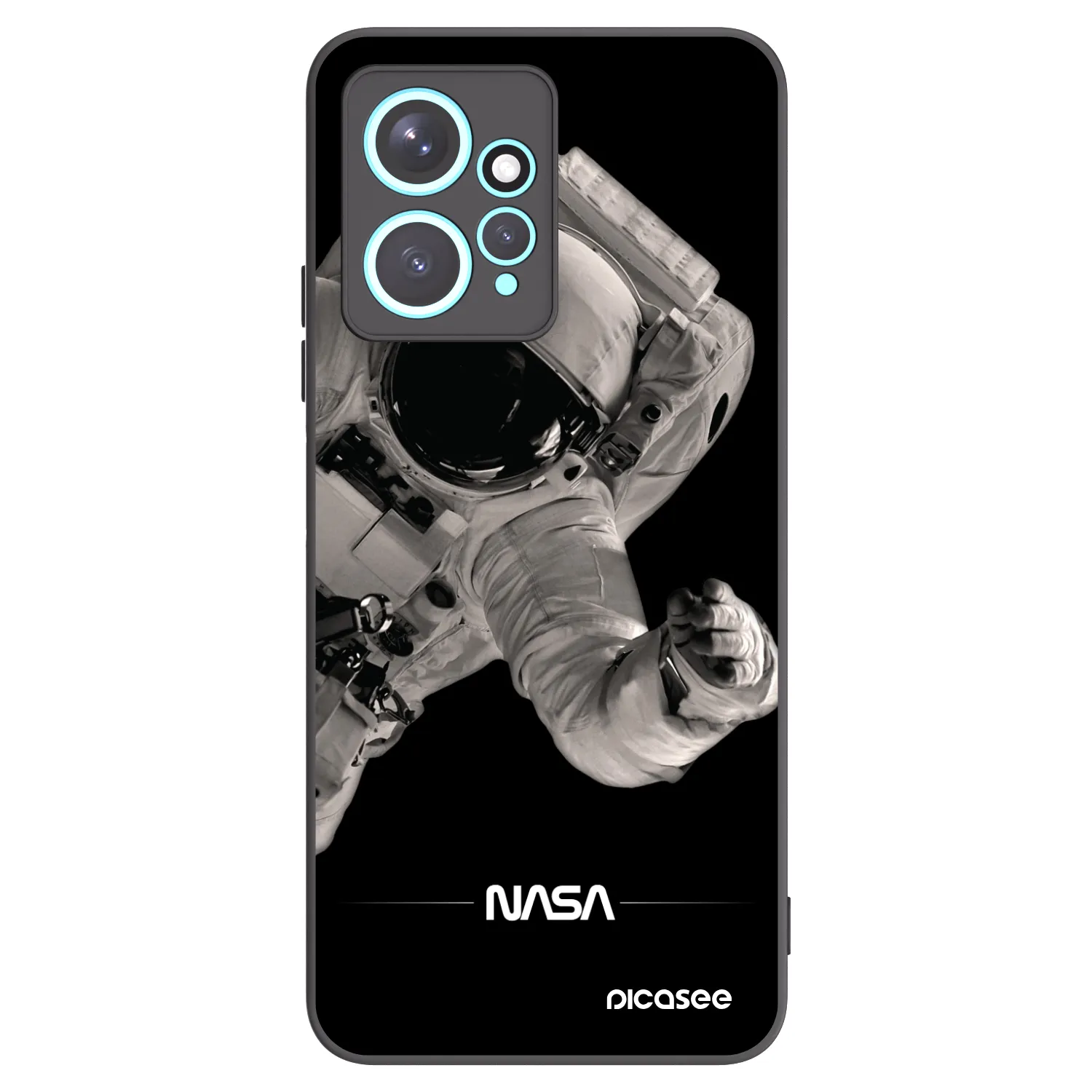 Picasee silikonski črni ovitek za Xiaomi Redmi Note 12 4G - Astronaut Big