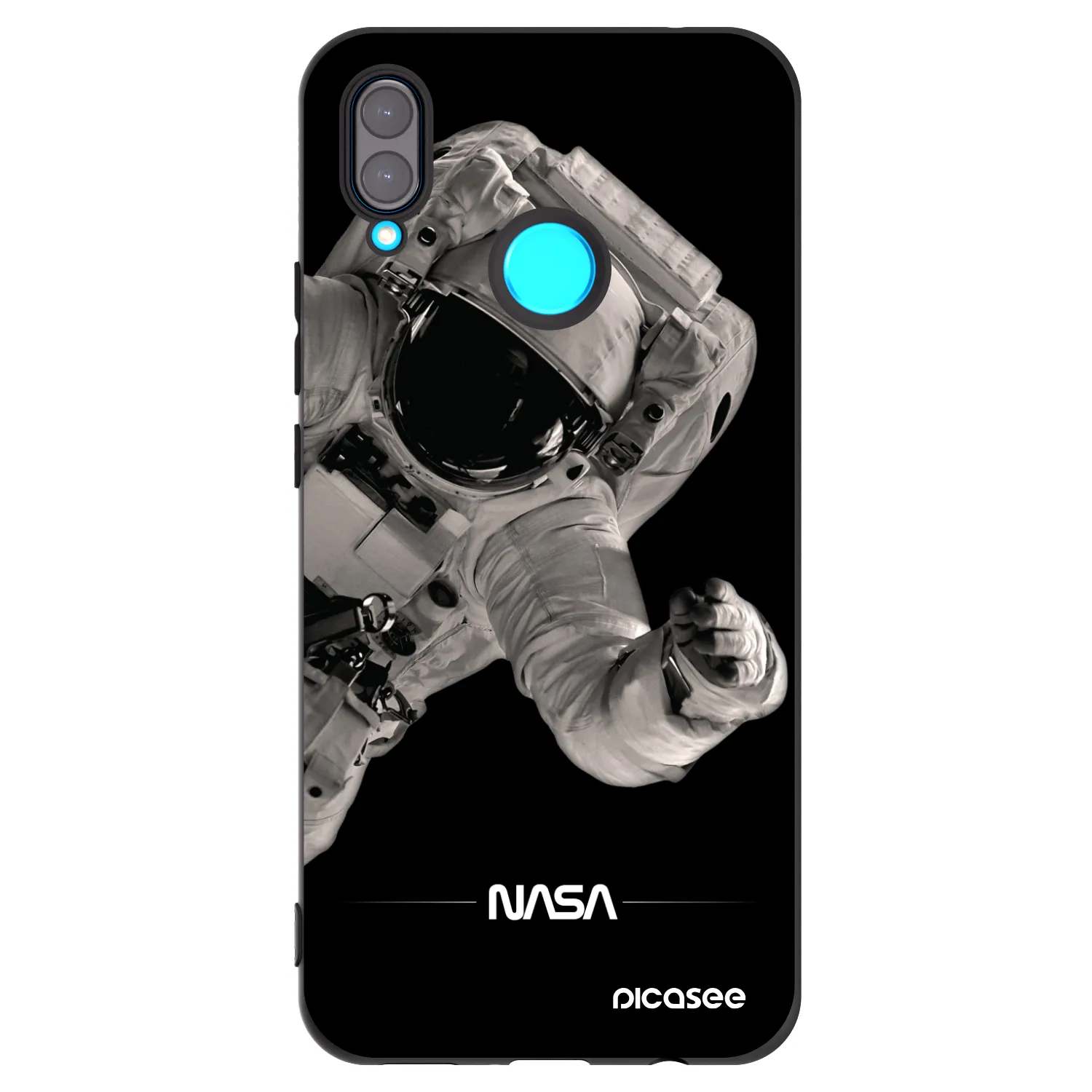 Picasee silikonski črni ovitek za Huawei Nova 3 - Astronaut Big