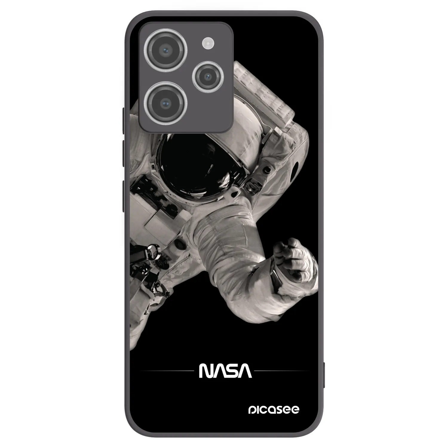 Picasee silikonski črni ovitek za Xiaomi Redmi 12 4G - Astronaut Big