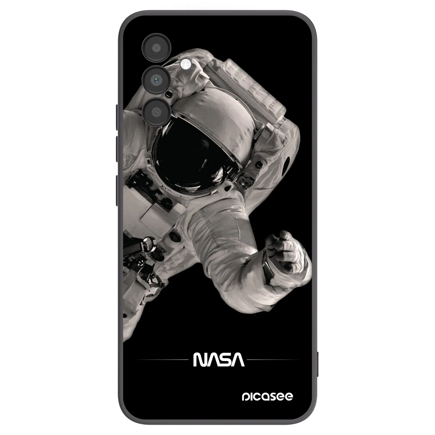 Picasee silikonski črni ovitek za Samsung Galaxy A04s A047F - Astronaut Big