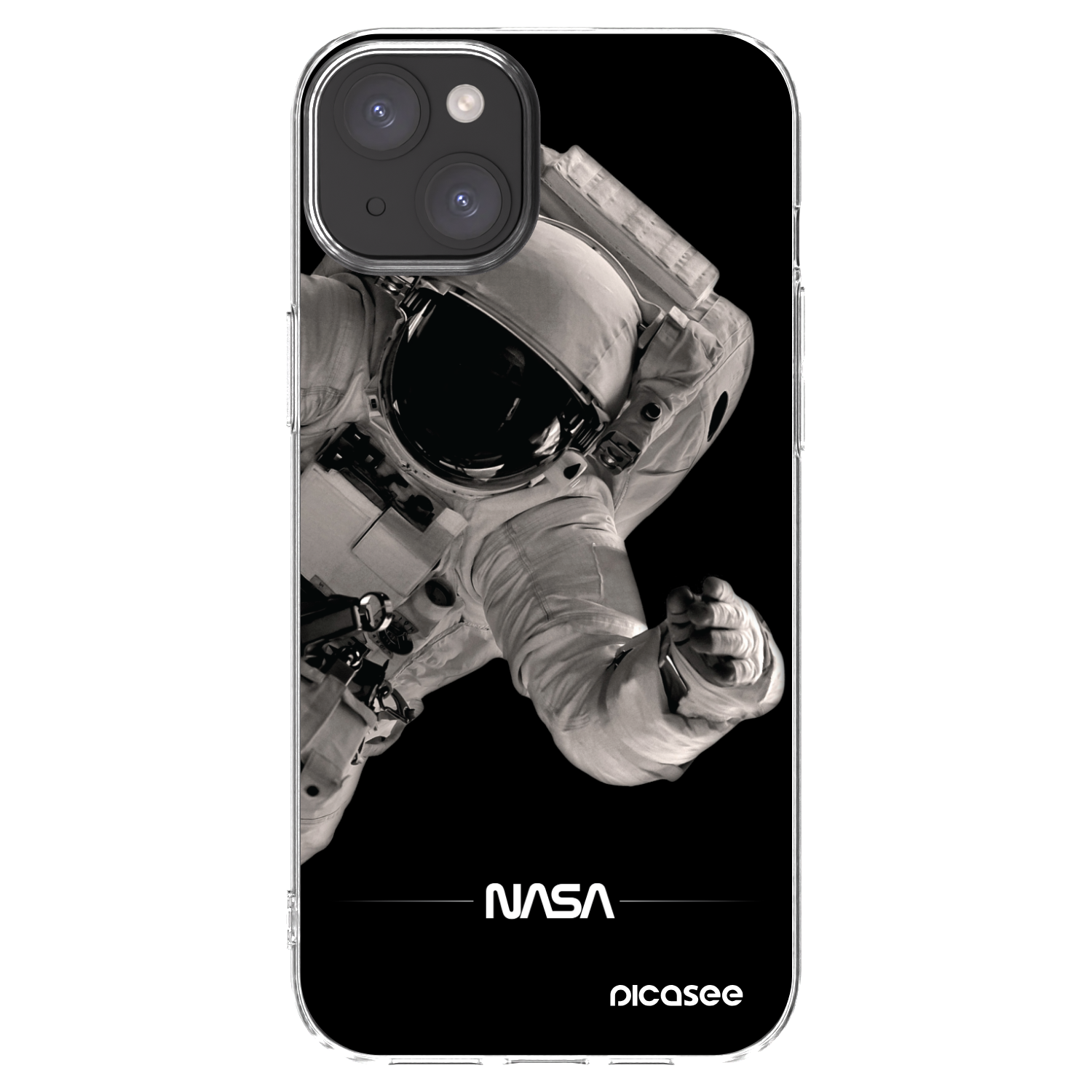 Picasee silikonski prozorni ovitek za Apple iPhone 15 Plus - Astronaut Big