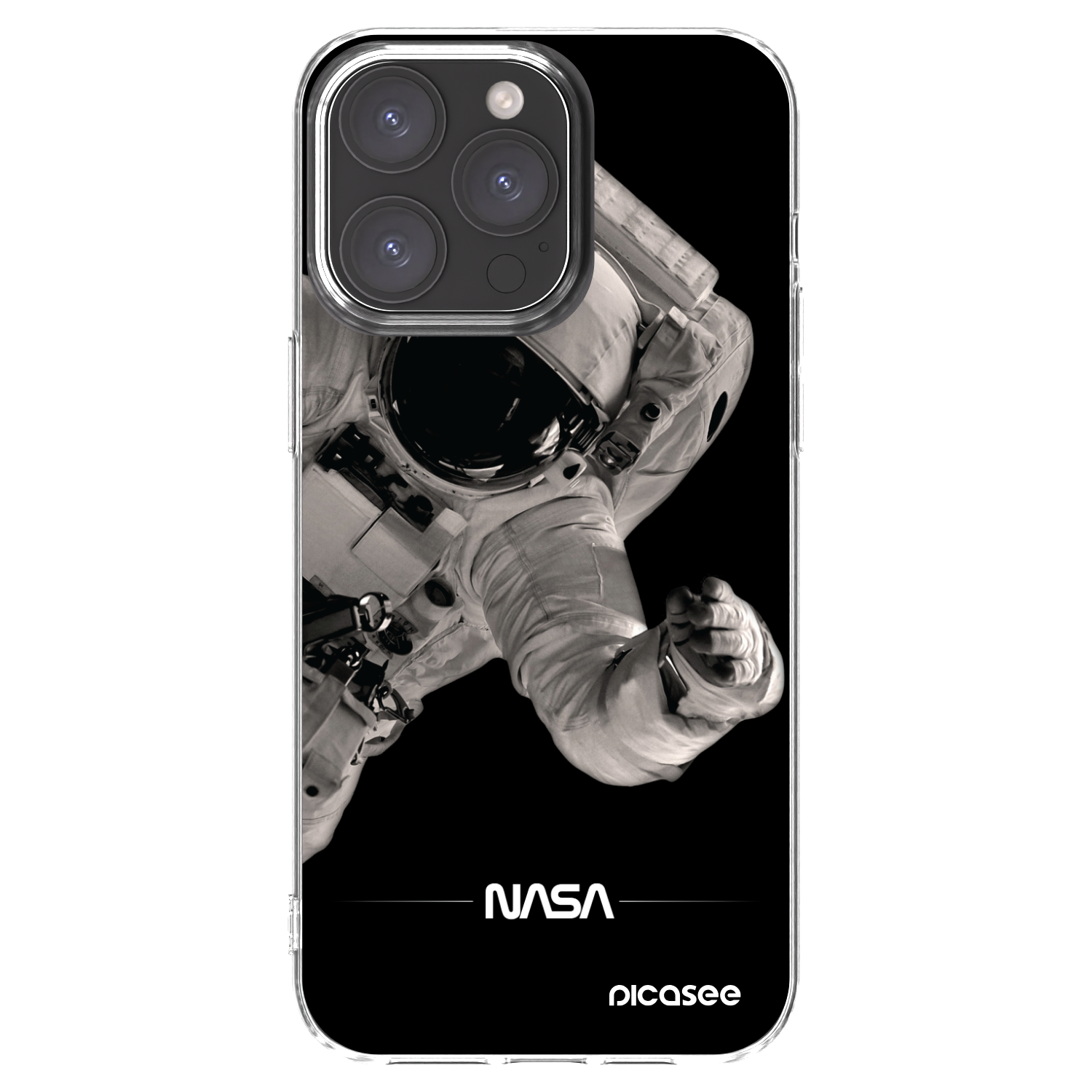 Picasee silikonski prozorni ovitek za Apple iPhone 15 Pro Max - Astronaut Big