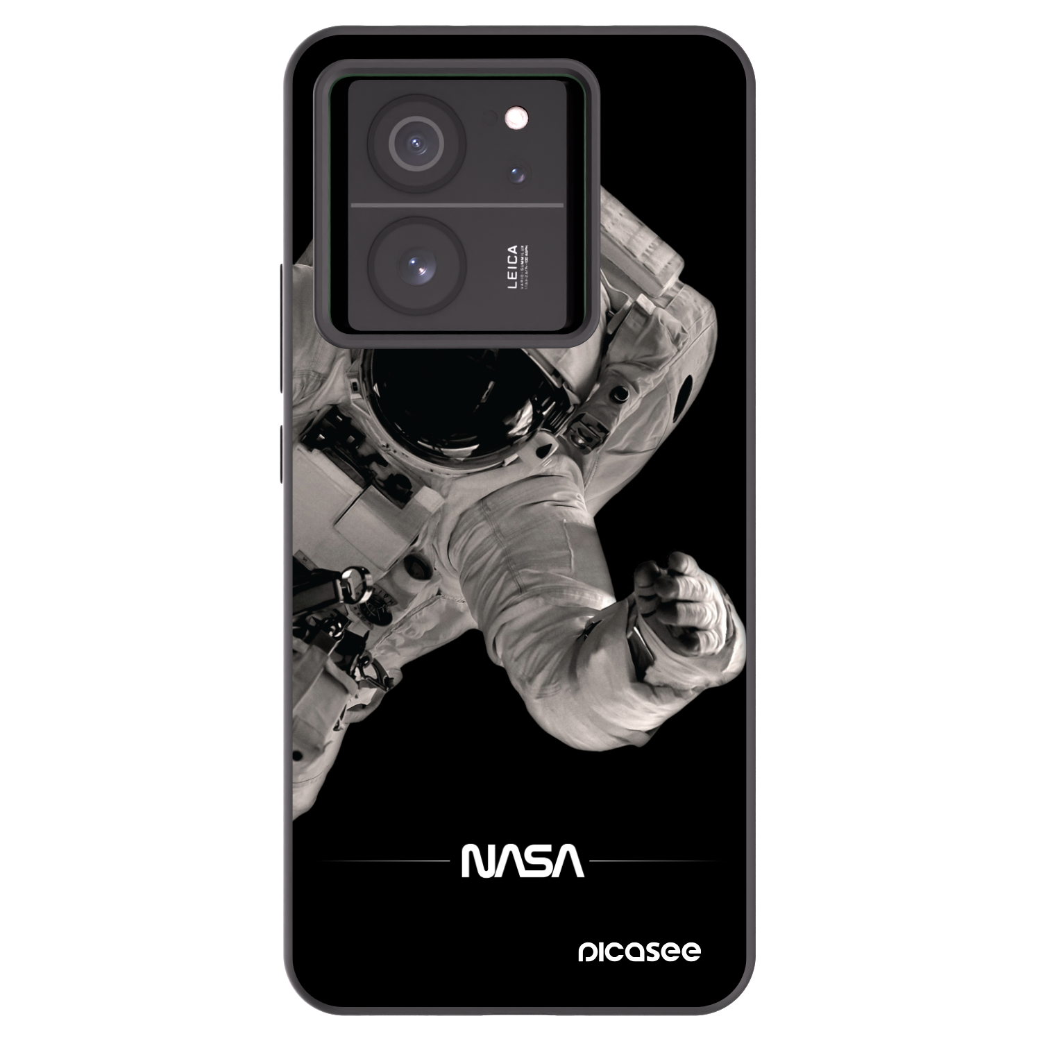 Picasee silikonski črni ovitek za Xiaomi 13T - Astronaut Big