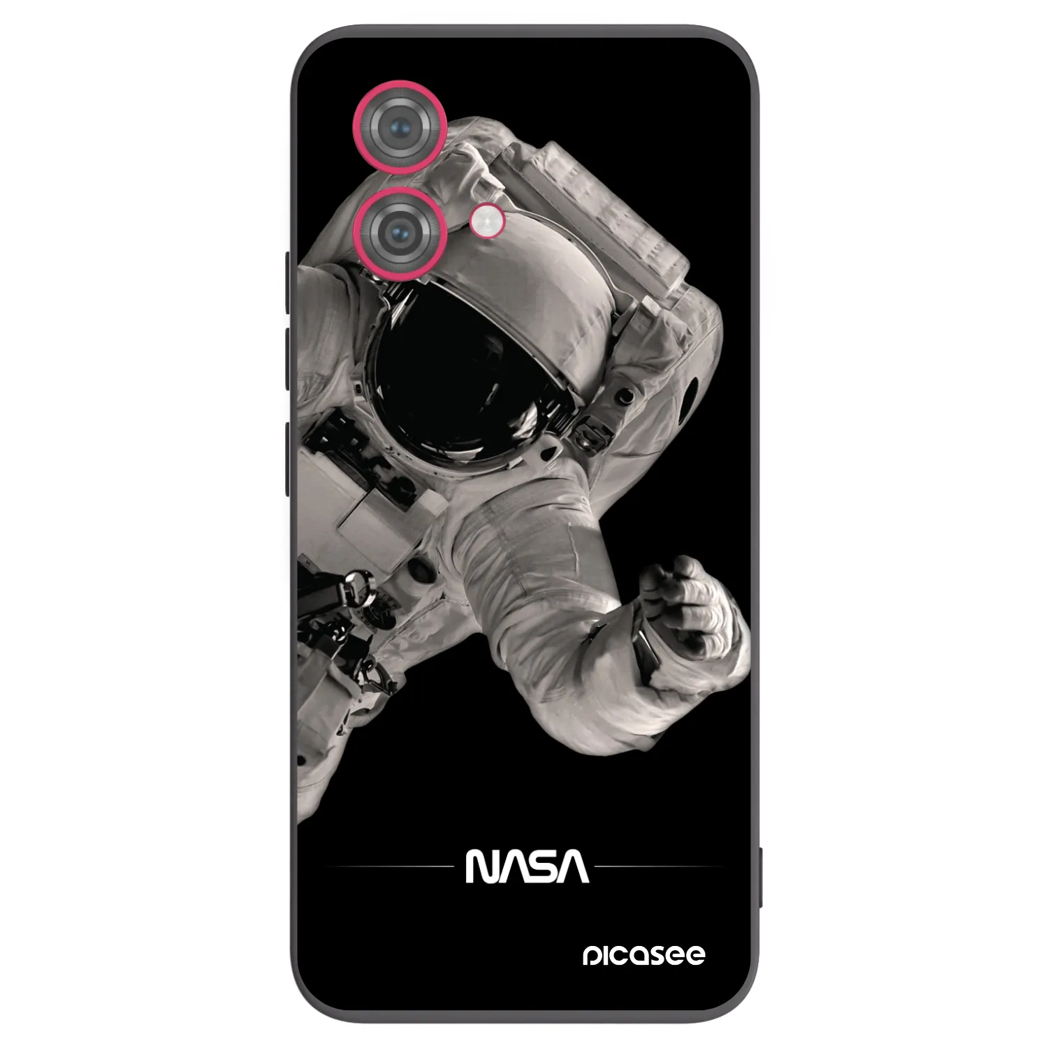 Picasee silikonski črni ovitek za Motorola Moto G84 5G - Astronaut Big