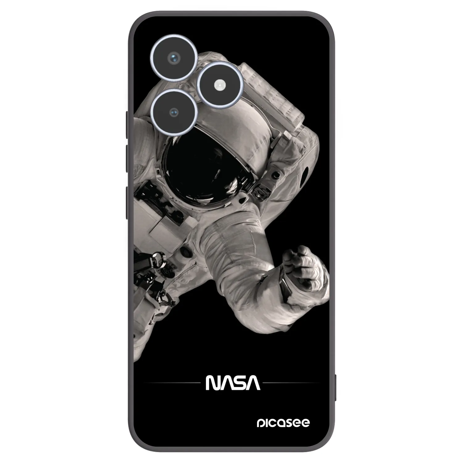Picasee silikonski črni ovitek za Realme C53 - Astronaut Big